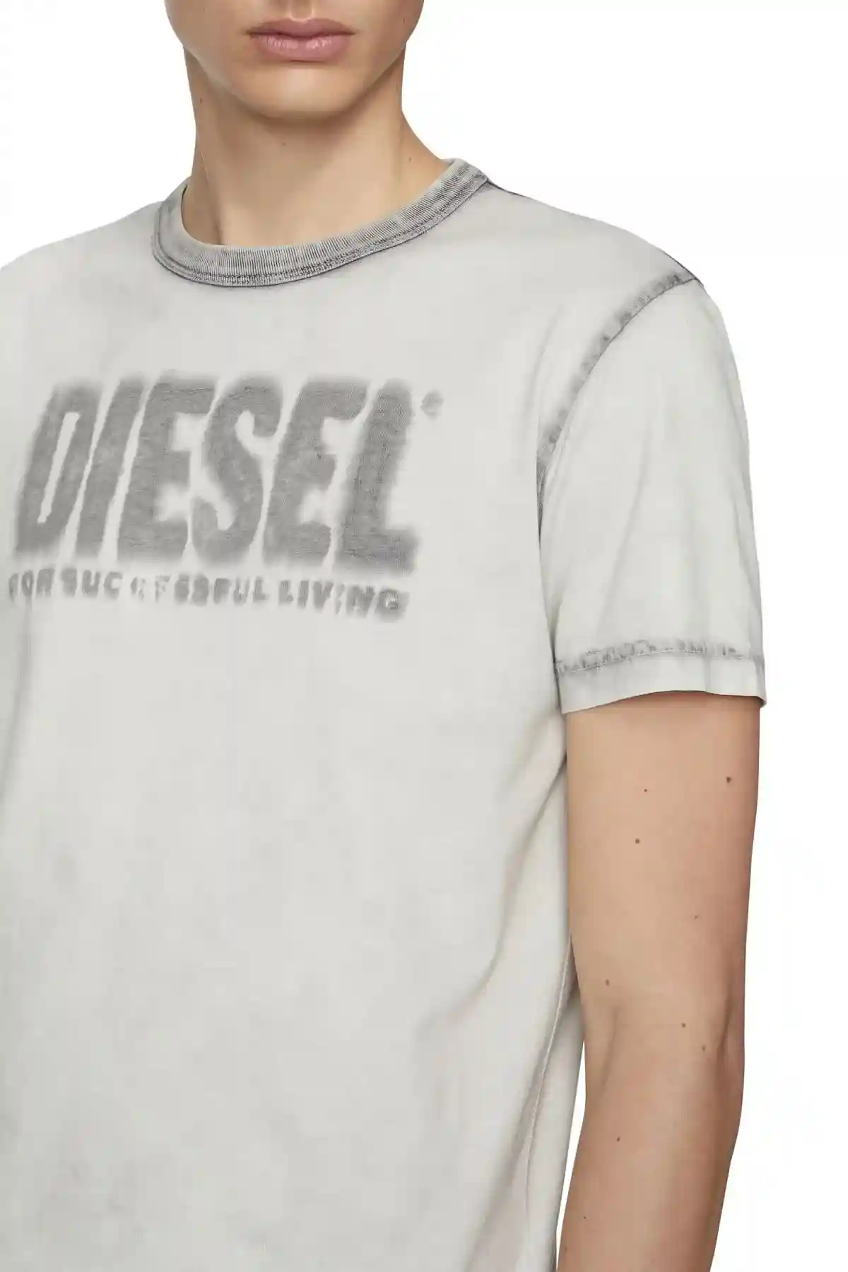 Black T-shirt with faded logo