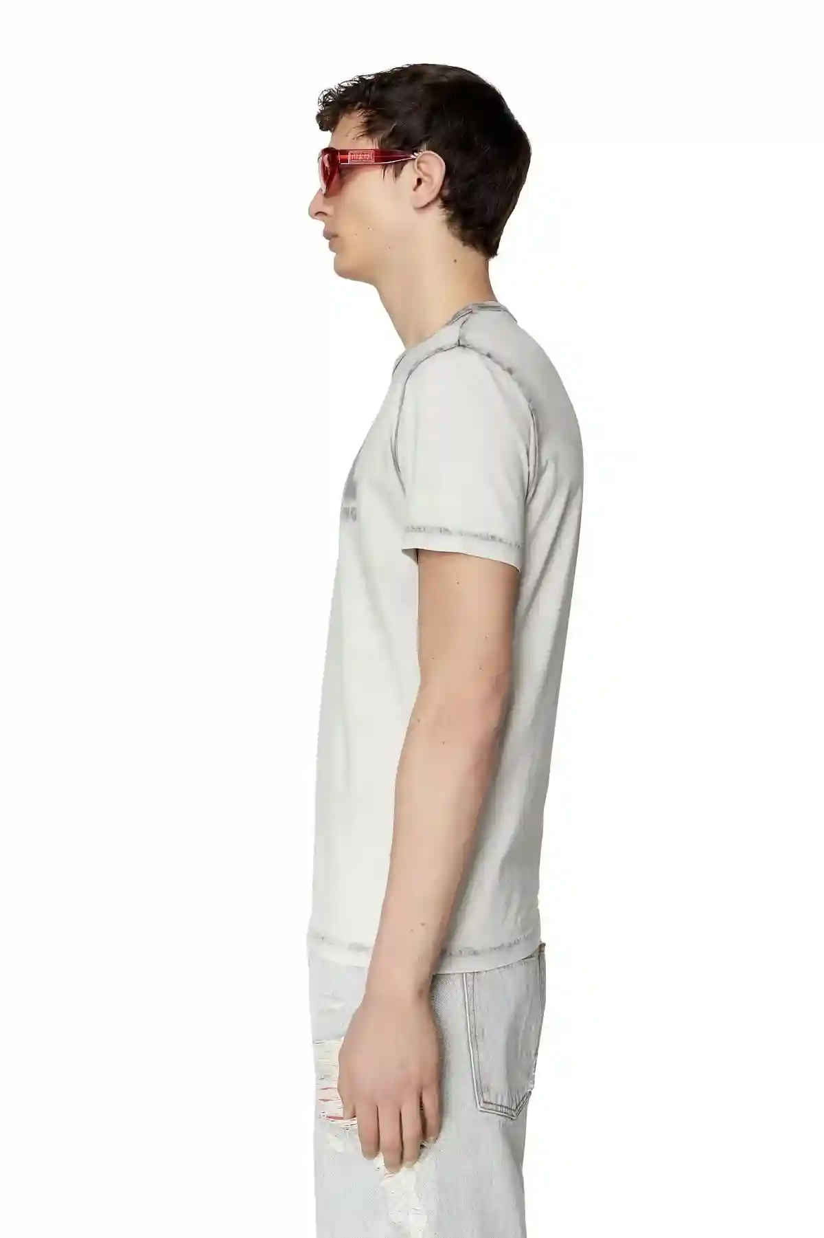 Black T-shirt with faded logo