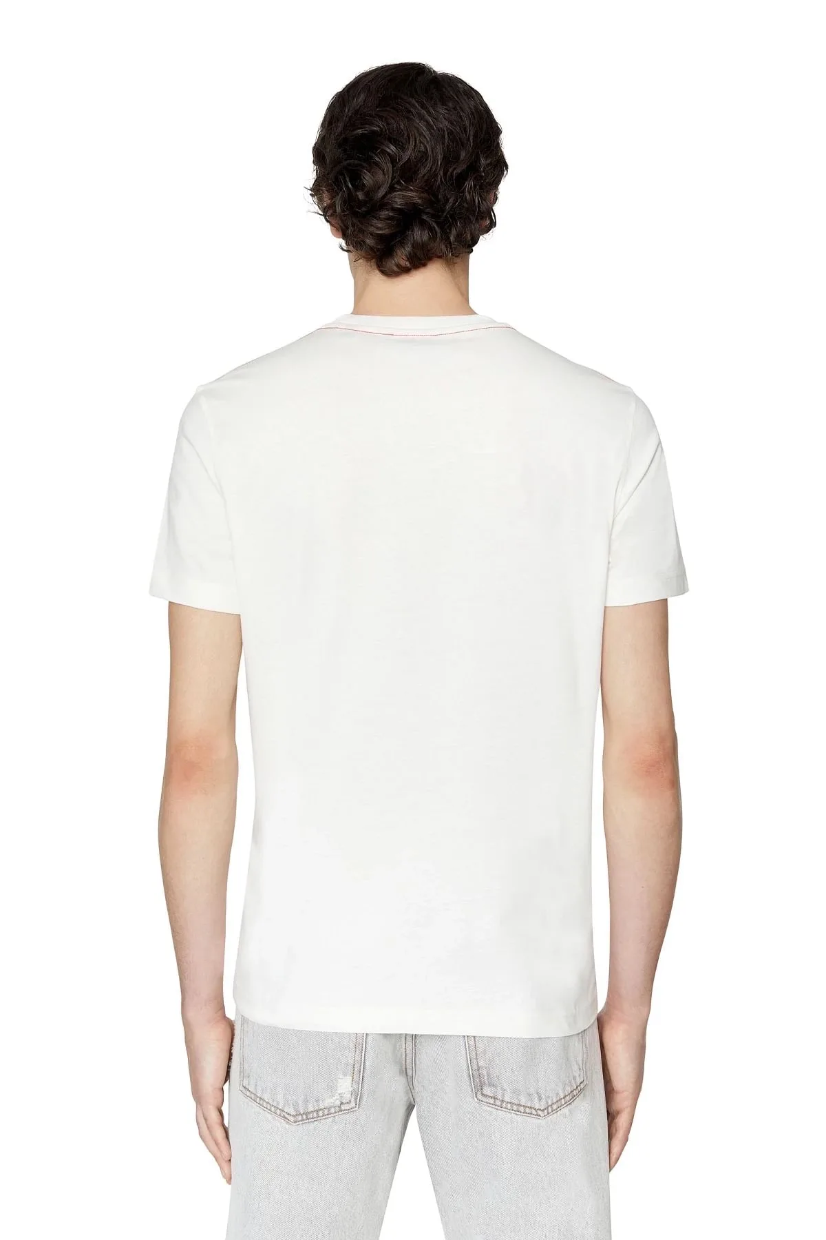 White T-shirt with with logo patch