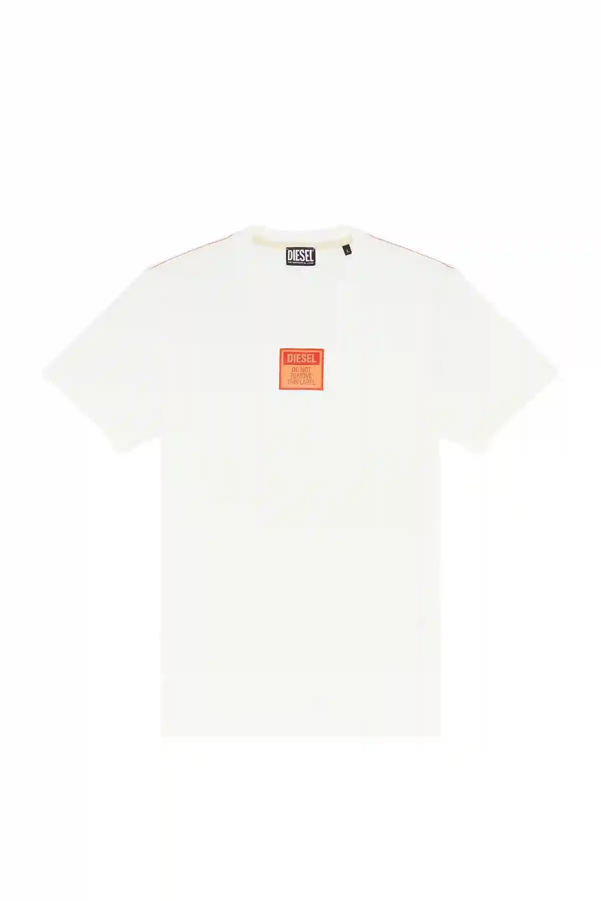 White T-shirt with with logo patch