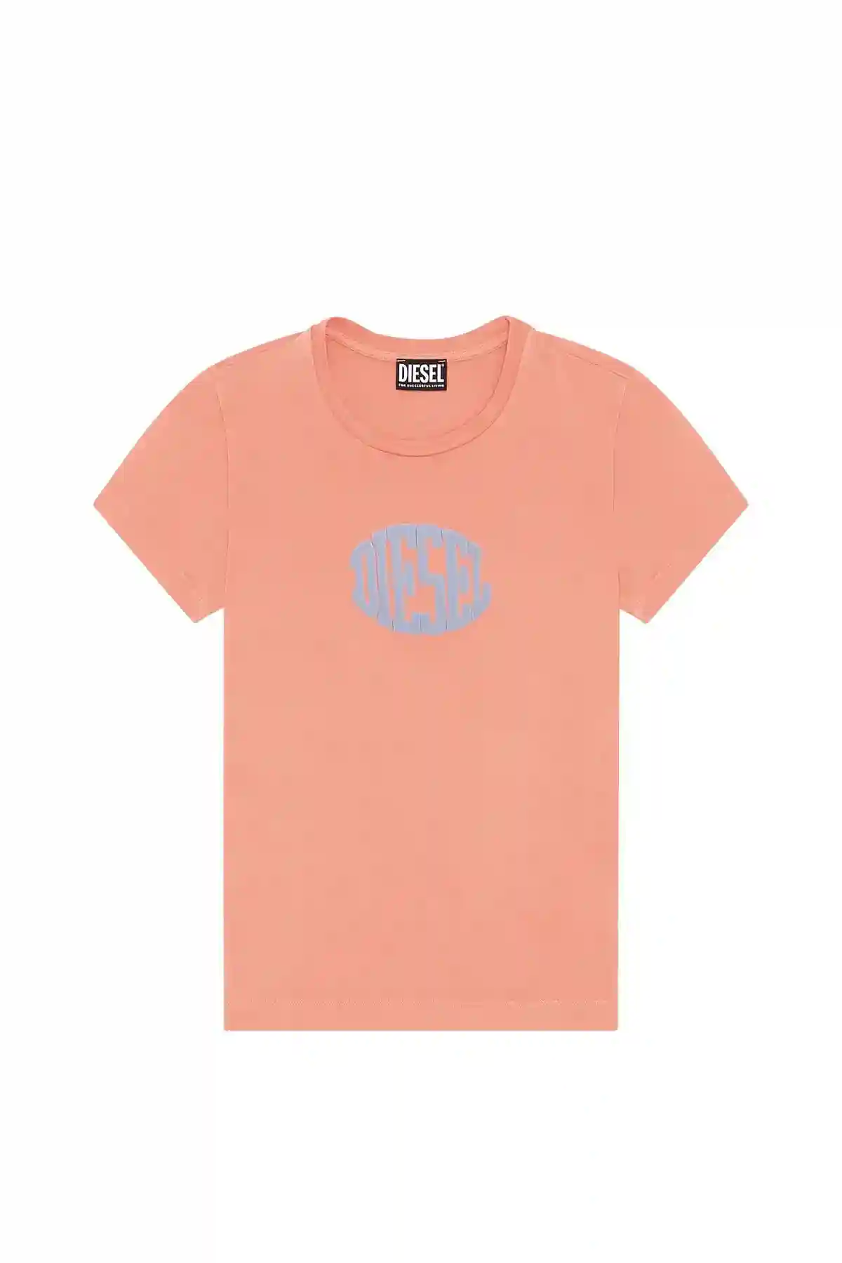Pink T-shirt with puff logo print