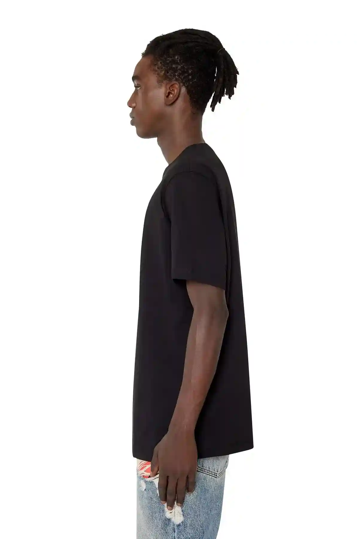 Black T-shirt with thermo-image print