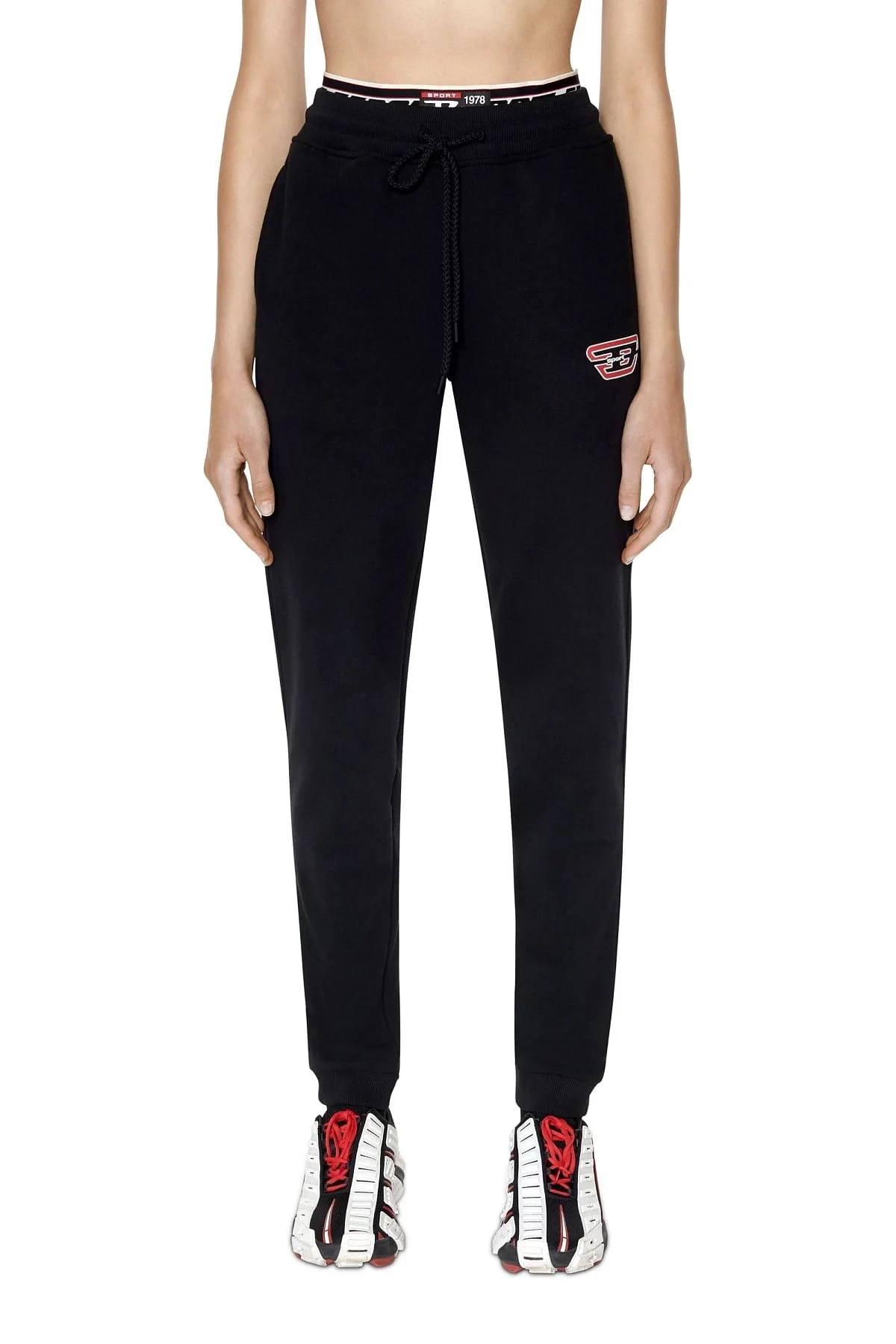 Black Sweatpants with double waist