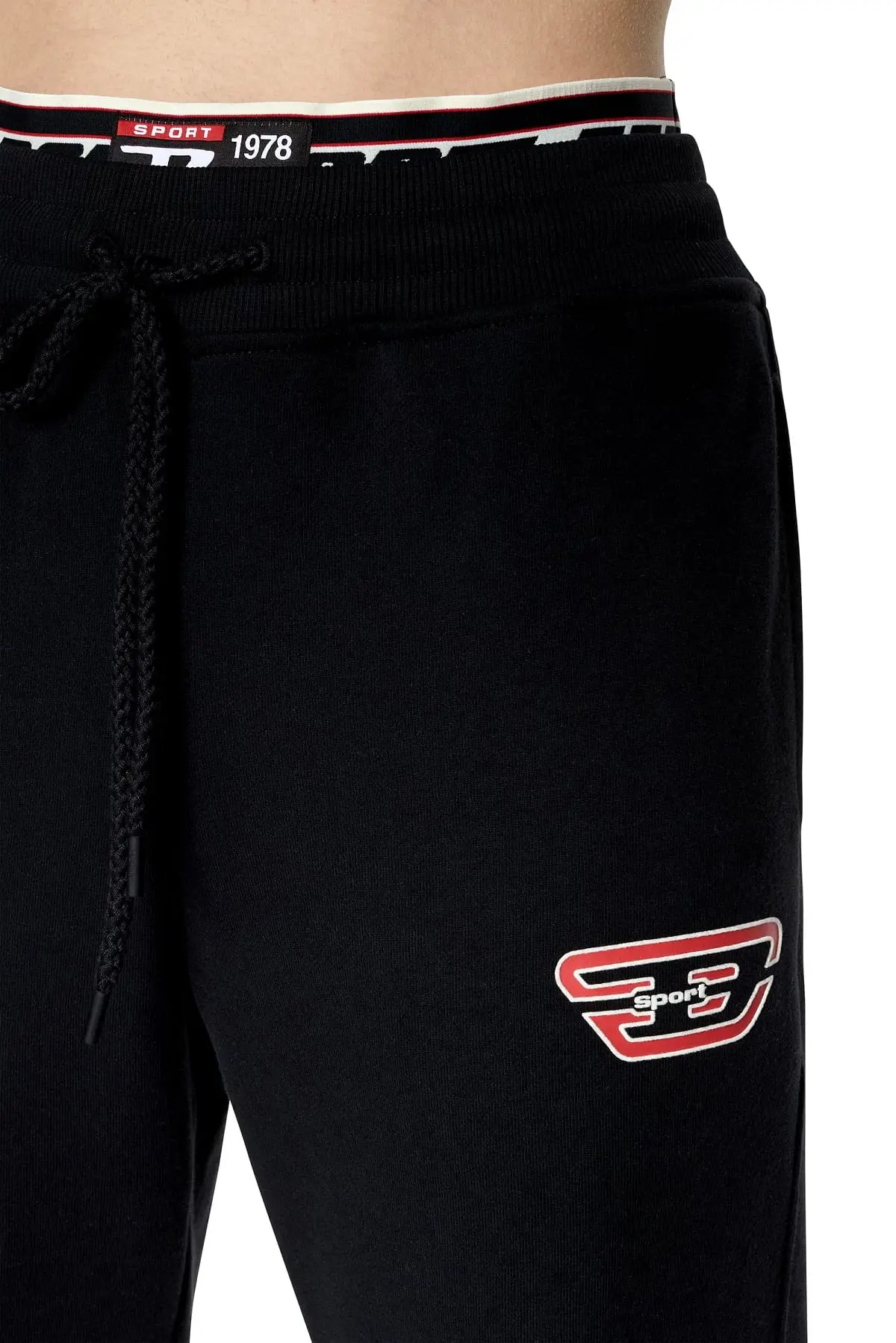 Black Sweatpants with double waist