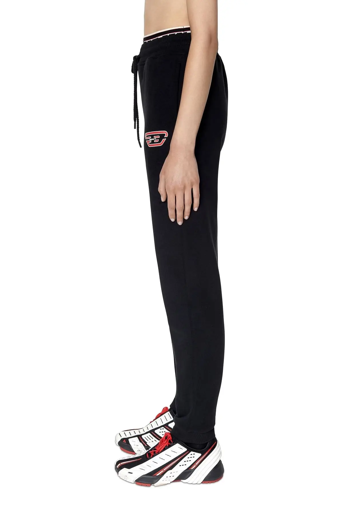 Black Sweatpants with double waist