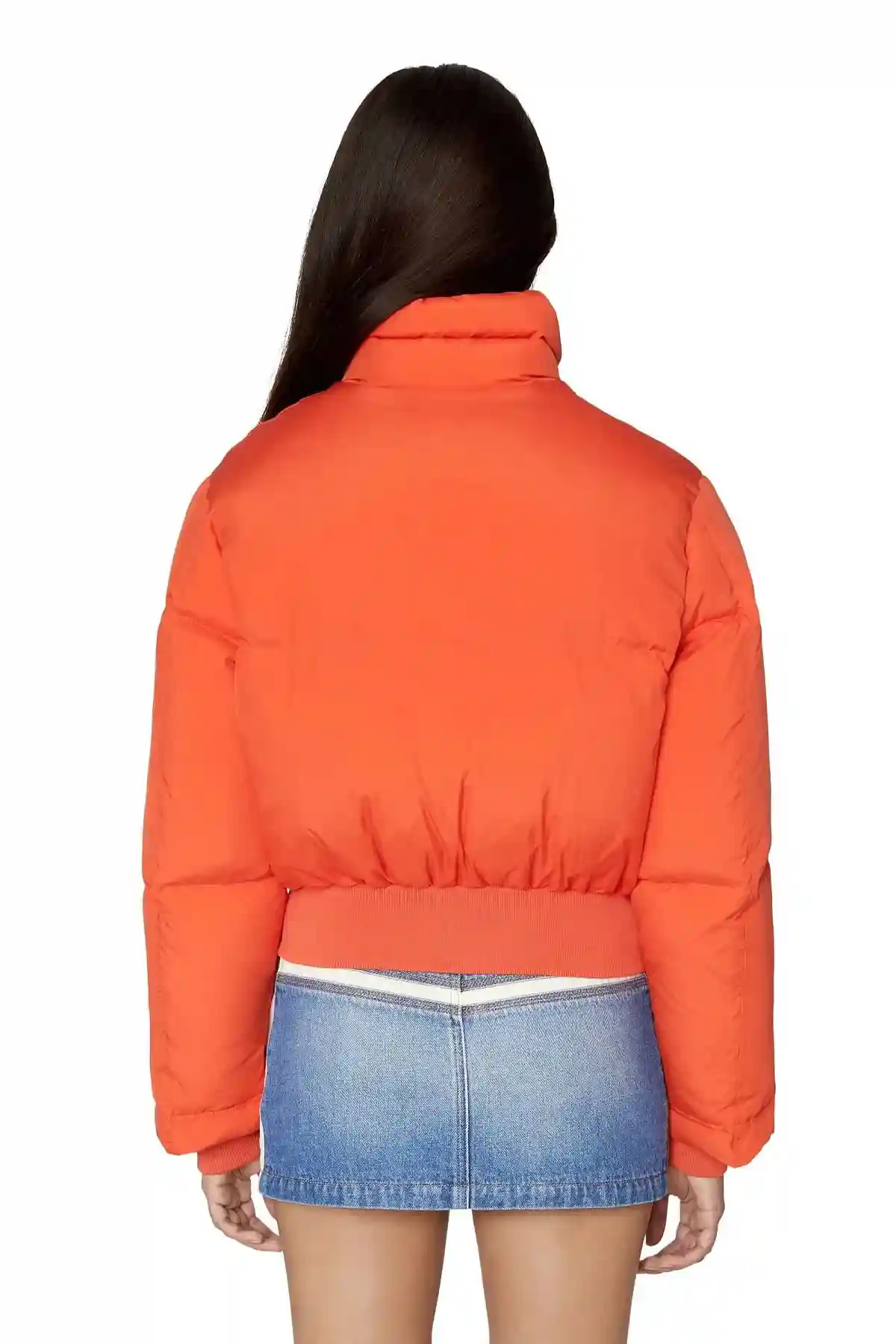 Orange Down puffer jacket