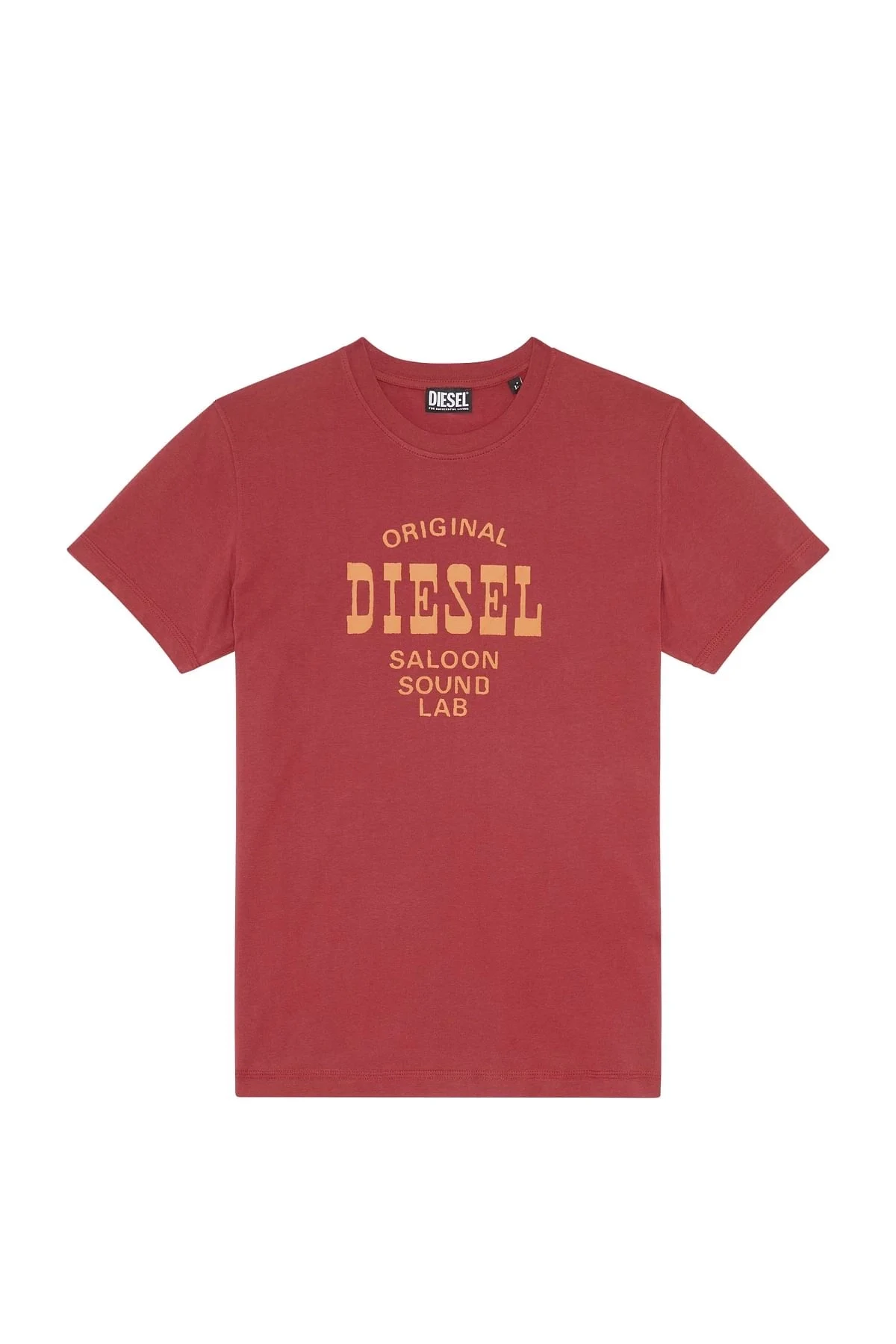 Red T-shirt with Diesel Saloon print