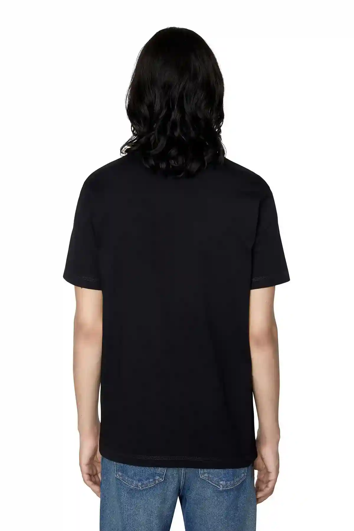 Black T-shirt with Diesel CD print