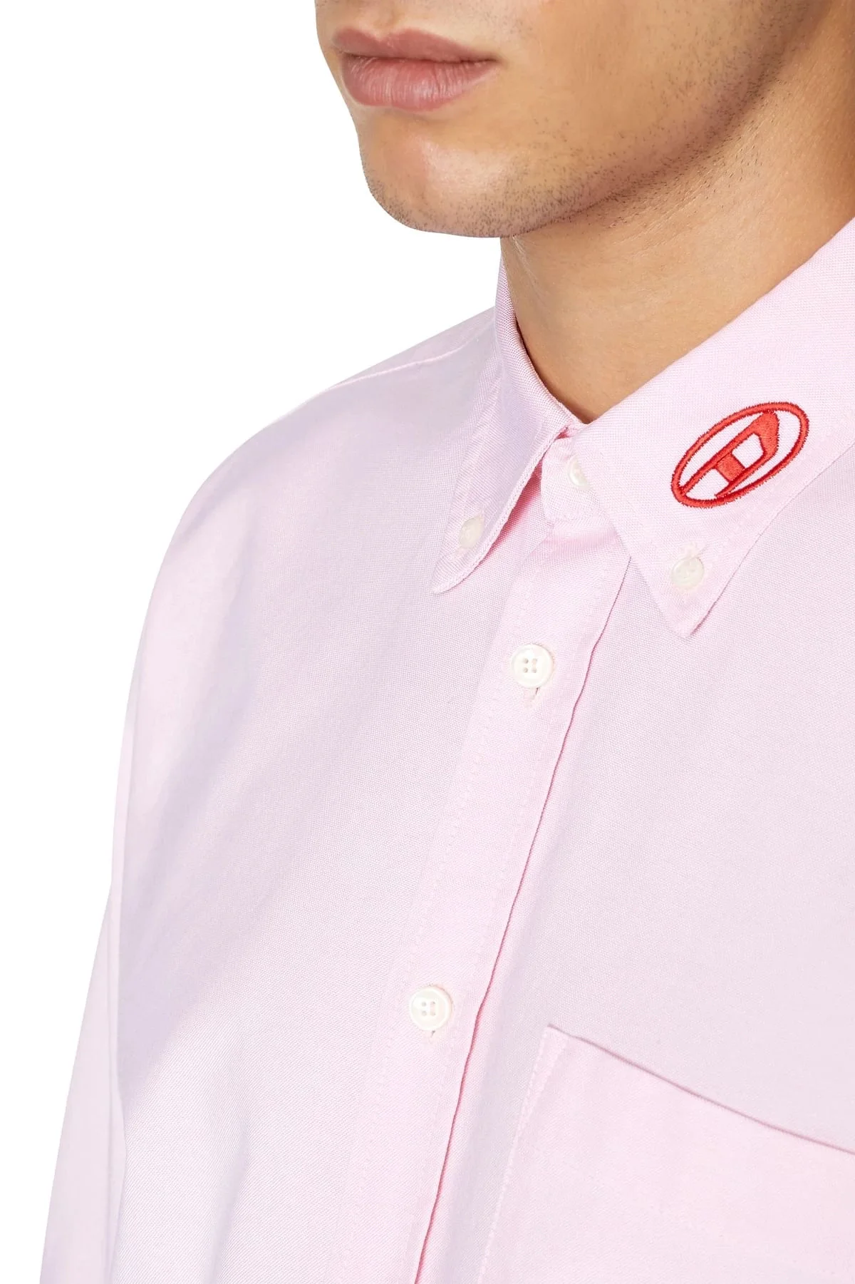 Pink Button-down shirt in cotton Oxford