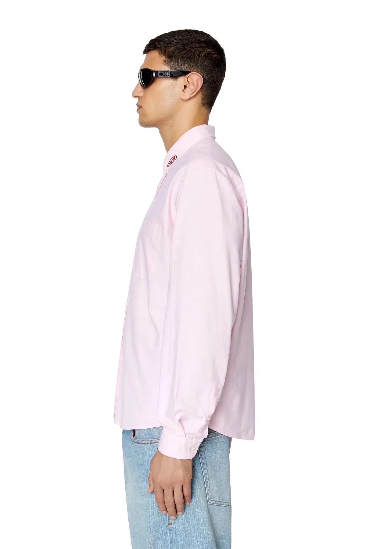 Pink Button-down shirt in cotton Oxford