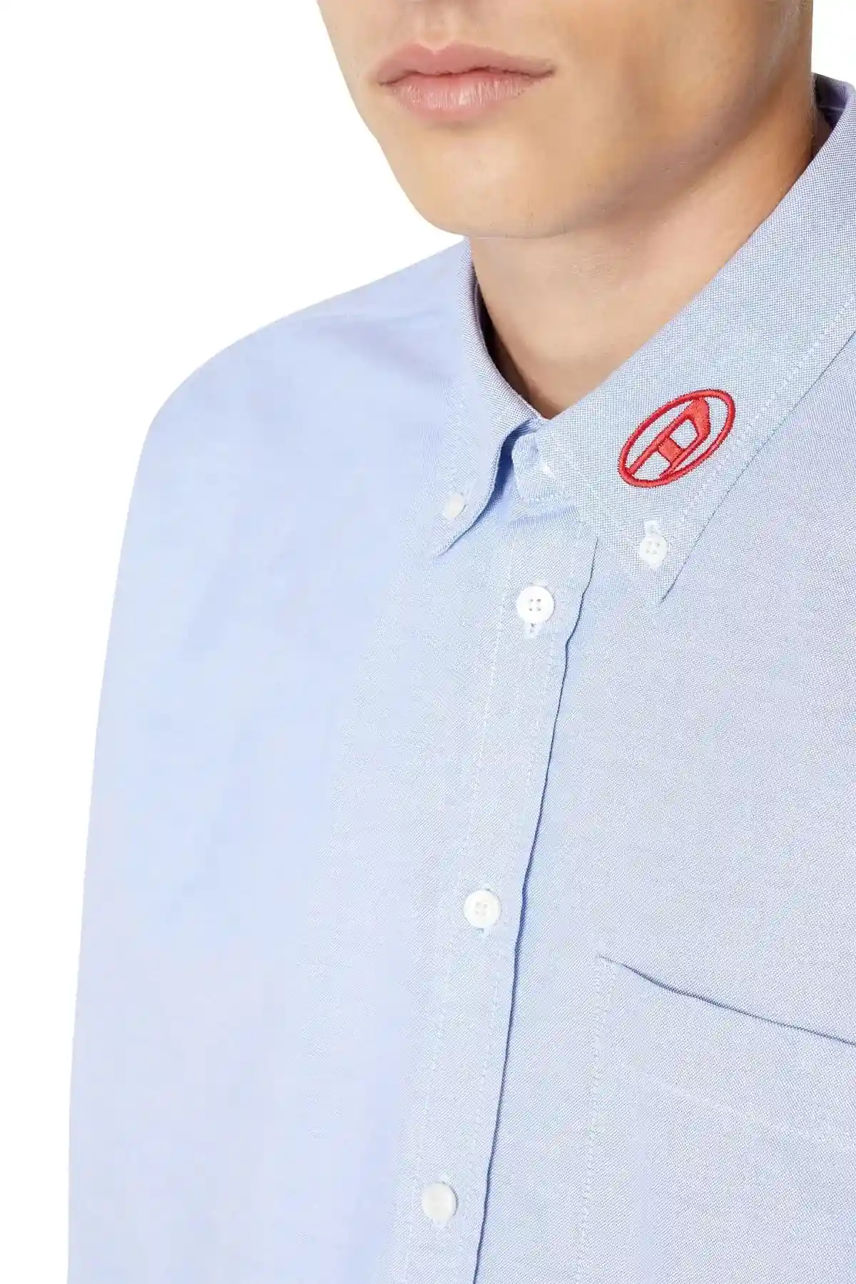 Blue Button-down shirt in cotton Oxford
