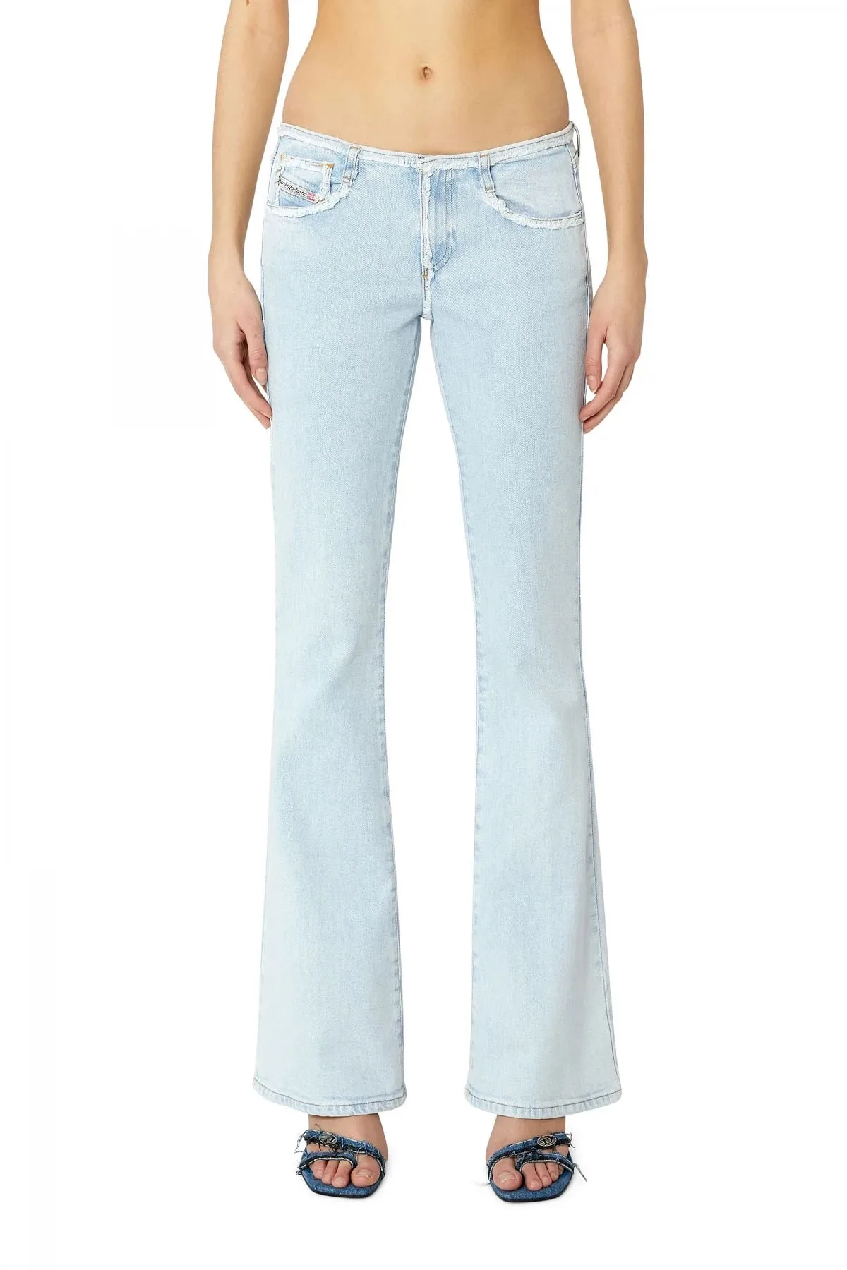 Blue Bootcut and Flare Jeans-1969 D-Ebbey