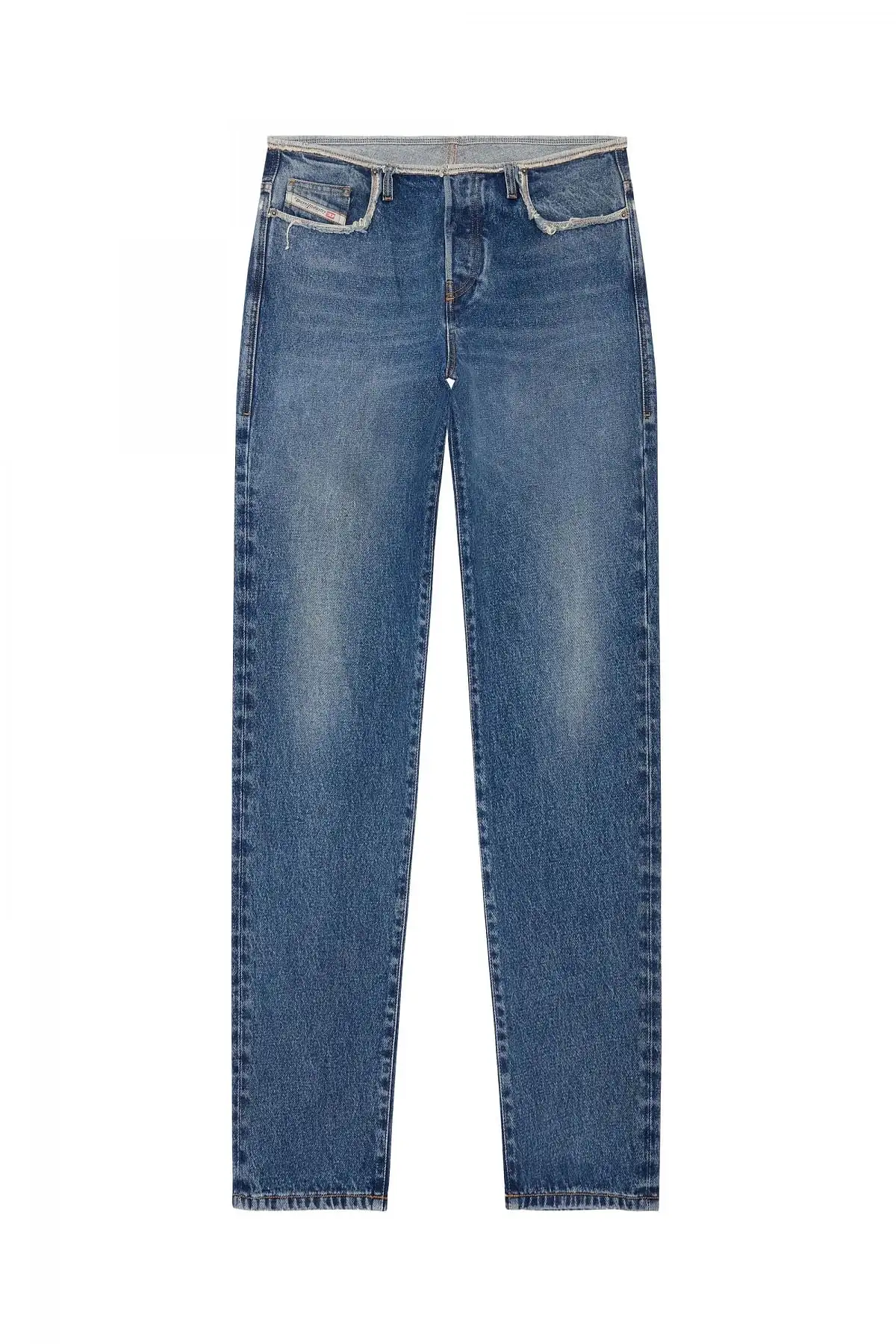 Blue Straight Jeans-D-Pend