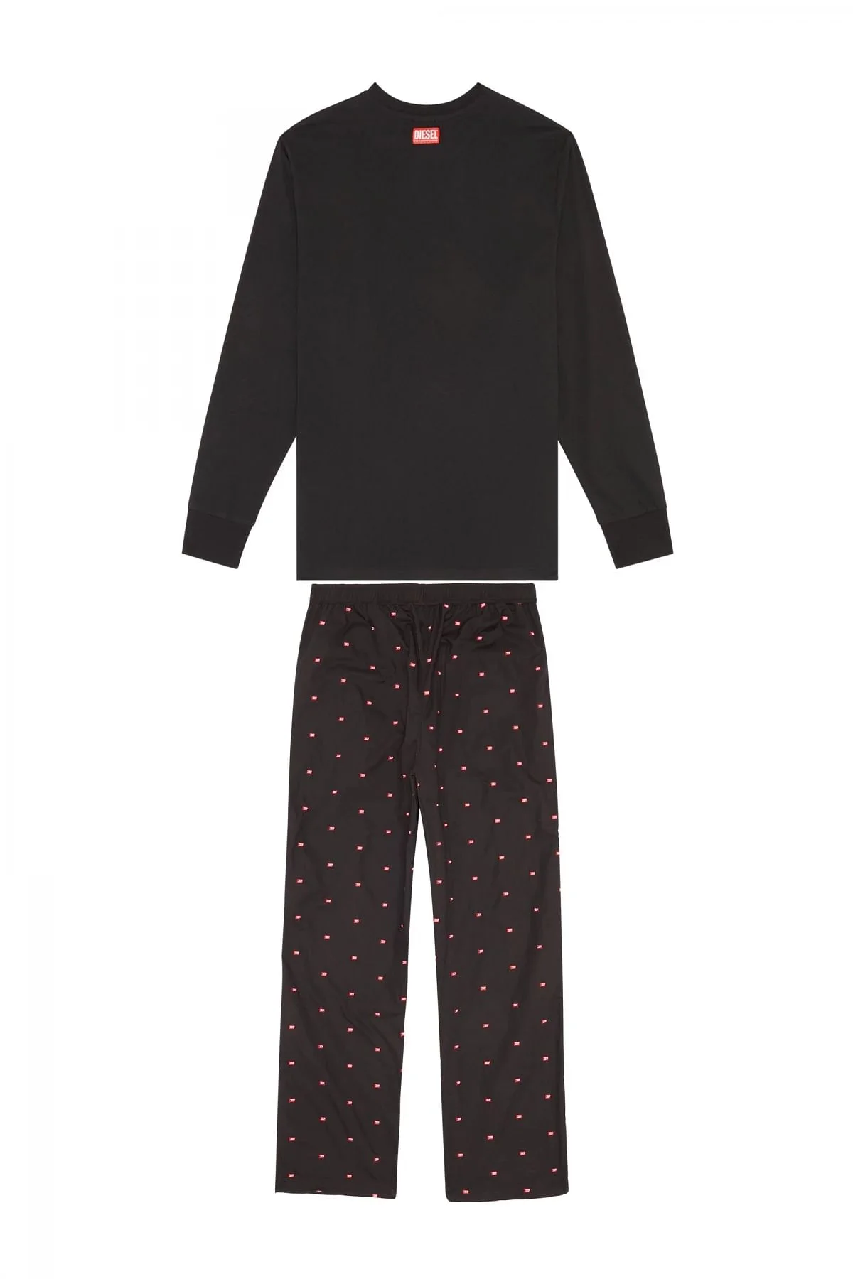 Black Pyjama set with logo pants