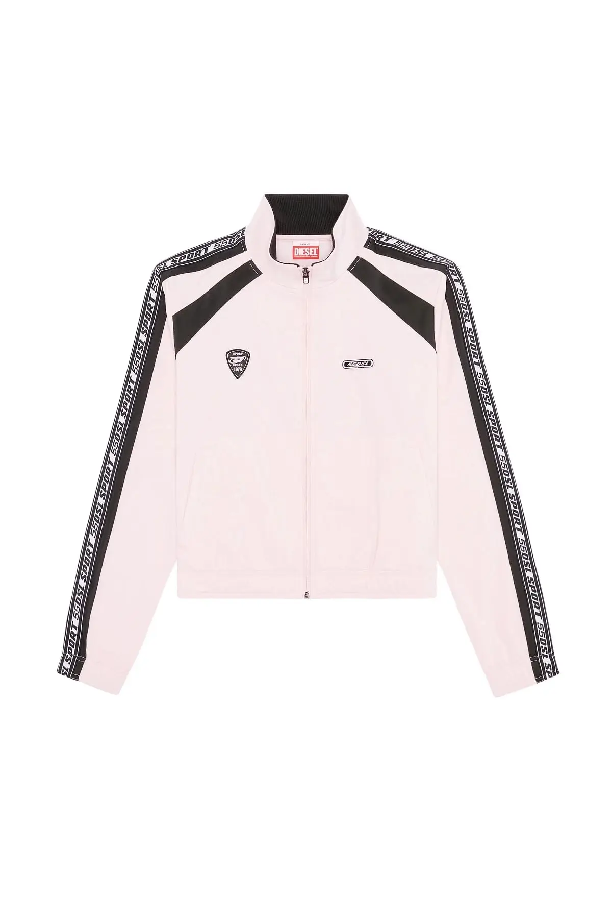 Pink Track jacket with logo bands