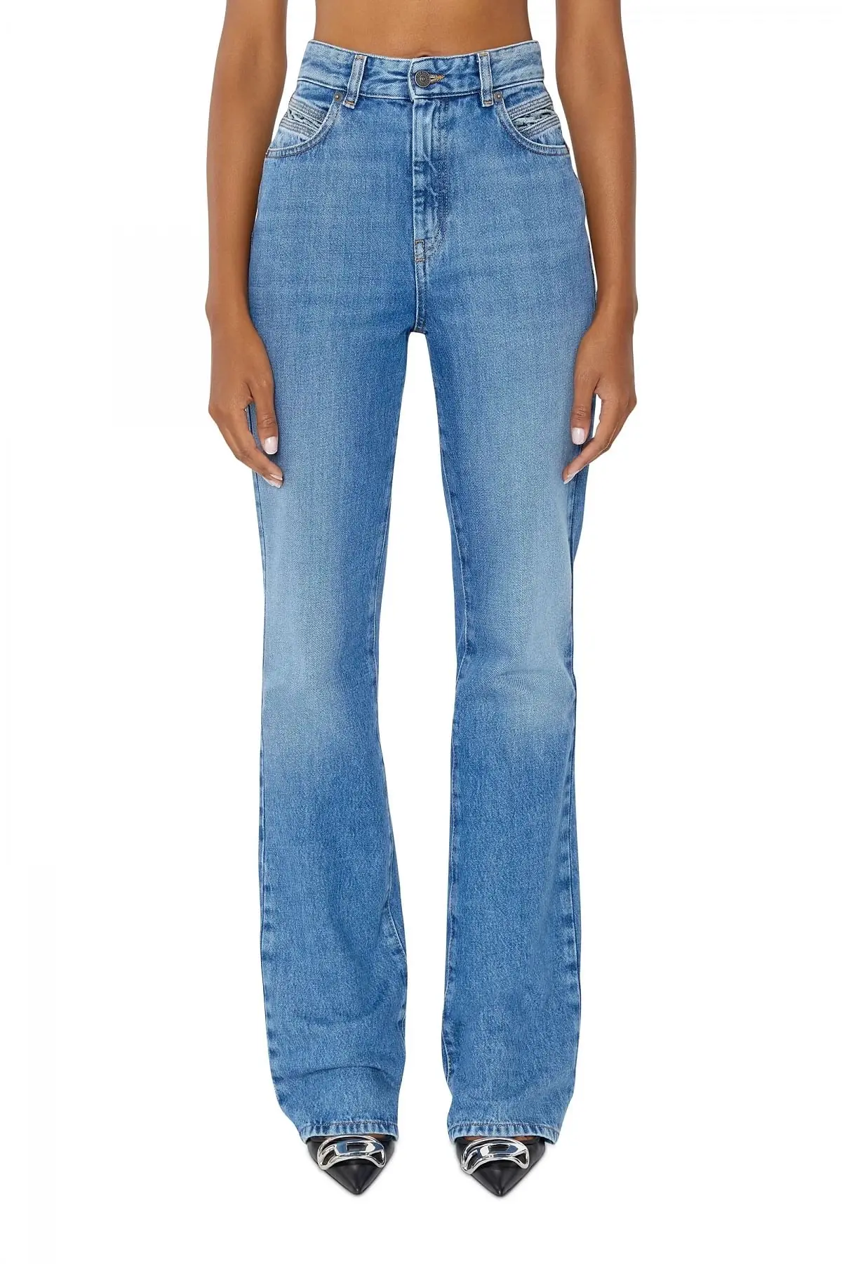 Blue Bootcut and Flare Jeans-2003 D-Escription