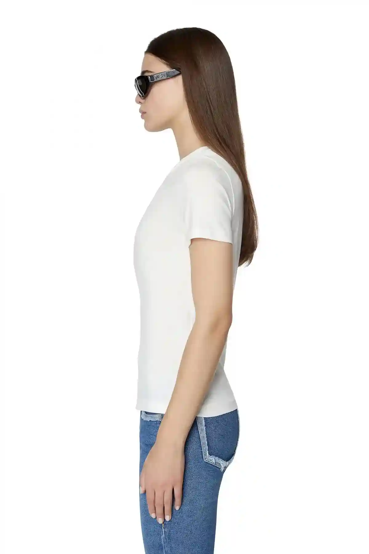 White T-shirt with Diesel radio logos