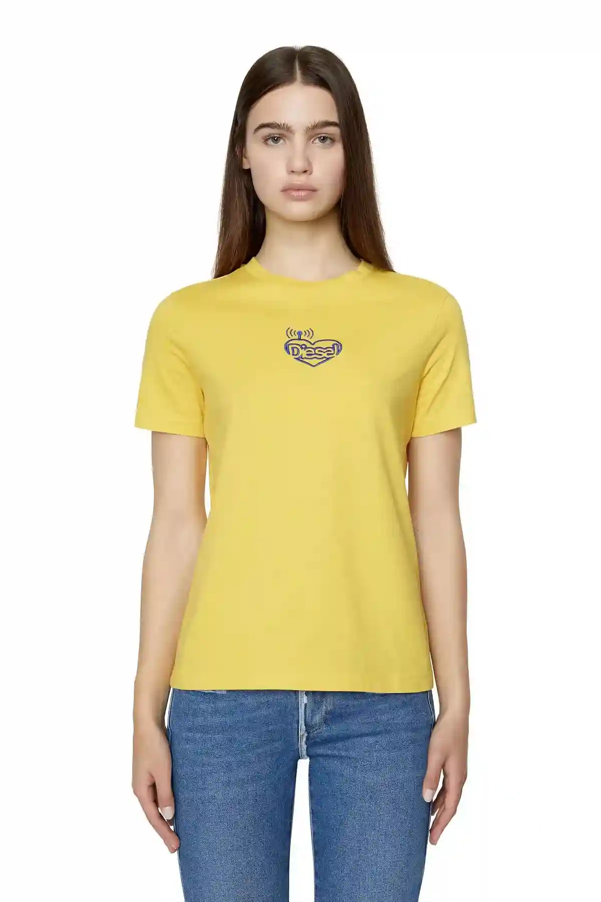 Yellow T-shirt with Diesel radio logos