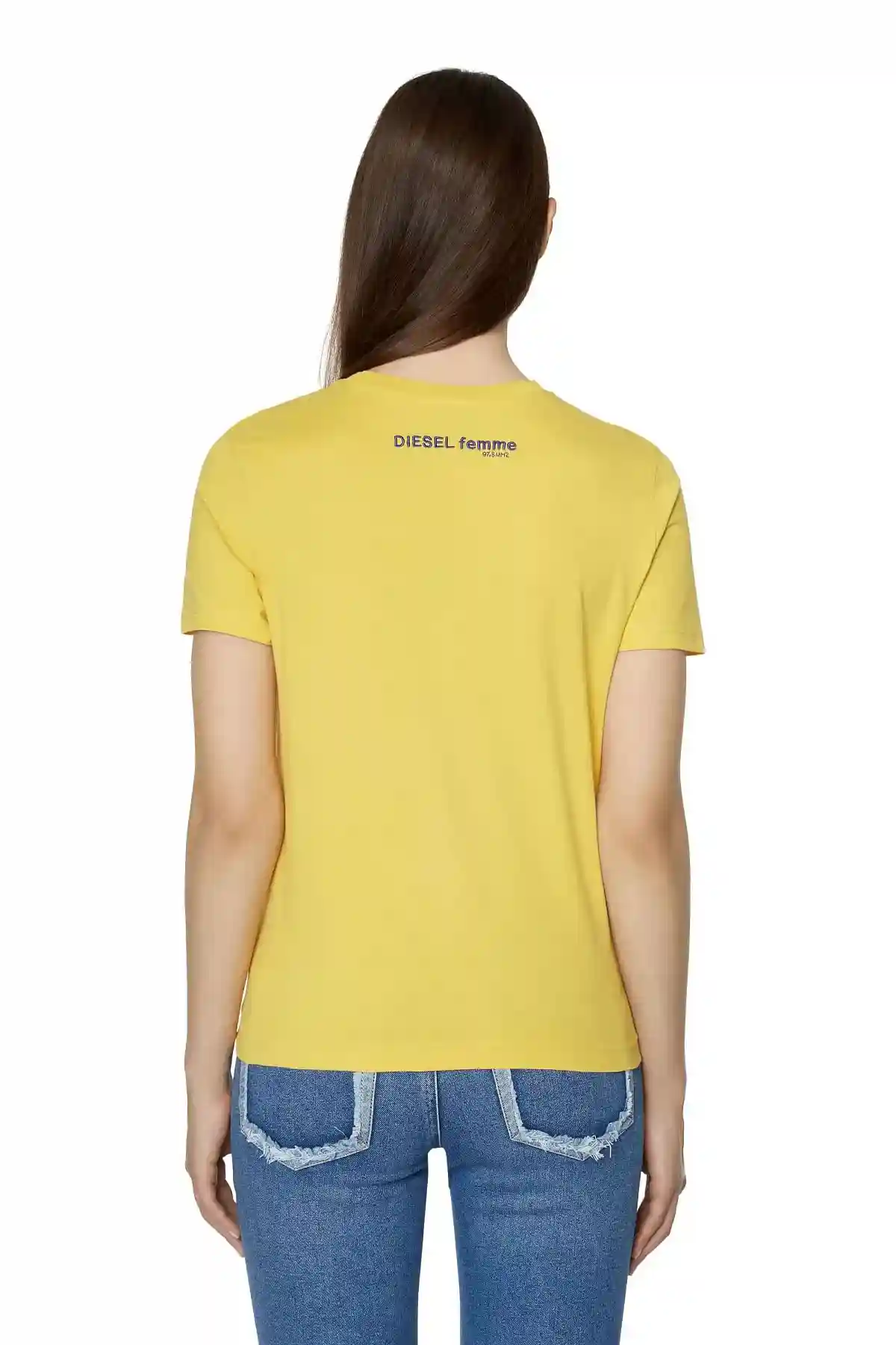 Yellow T-shirt with Diesel radio logos