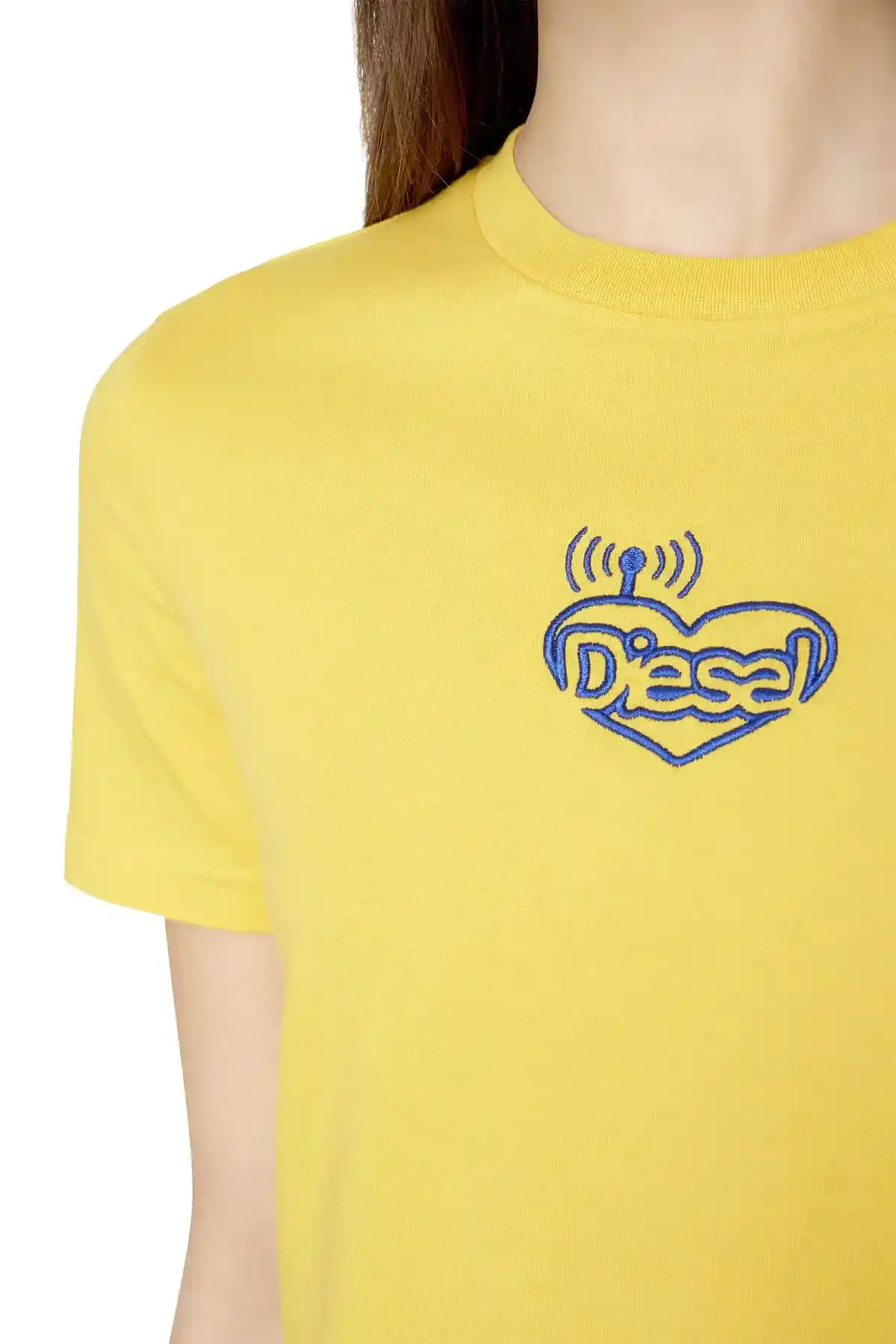 Yellow T-shirt with Diesel radio logos