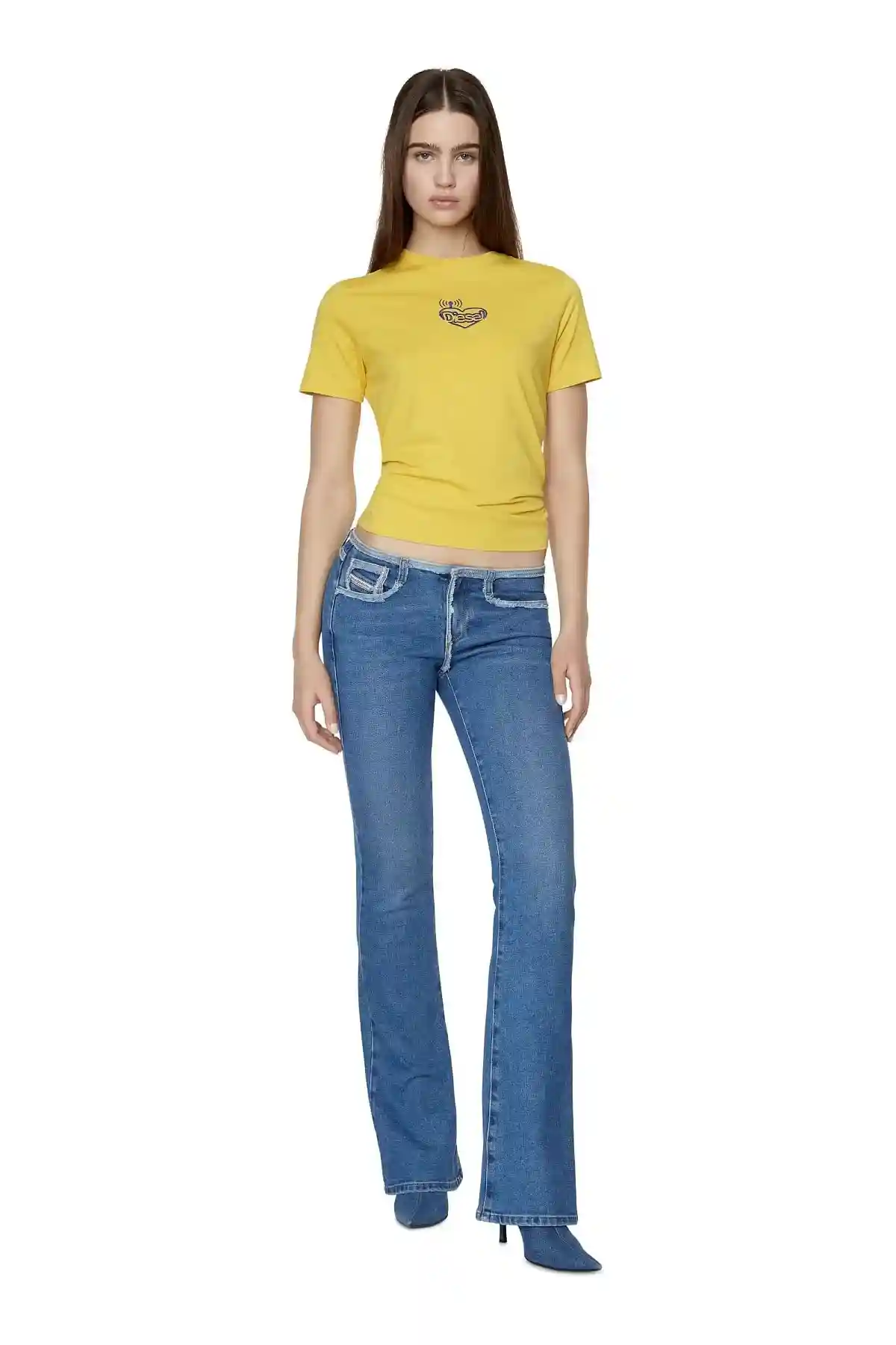 Yellow T-shirt with Diesel radio logos