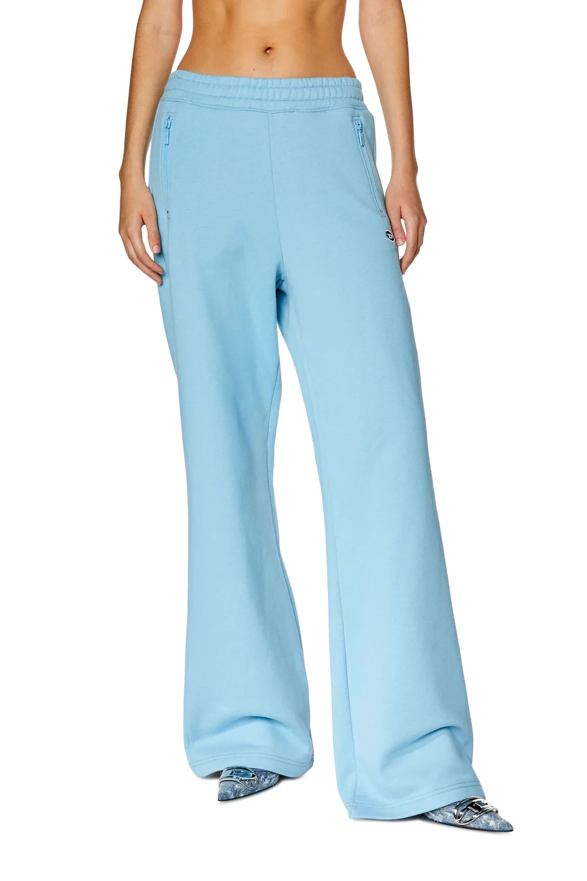 Blue Track pants with oval D patch