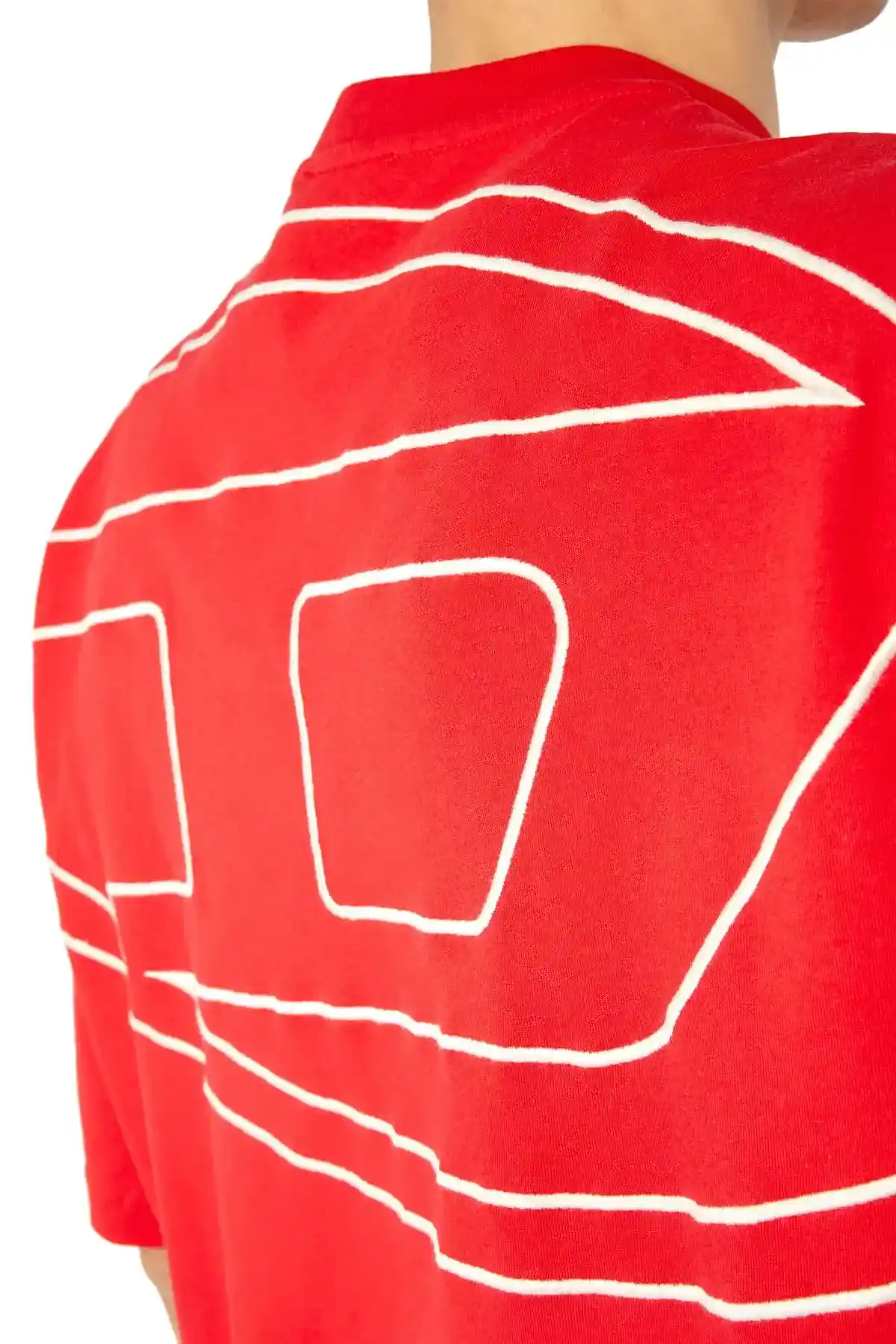 Red T-shirt with back maxi D logo