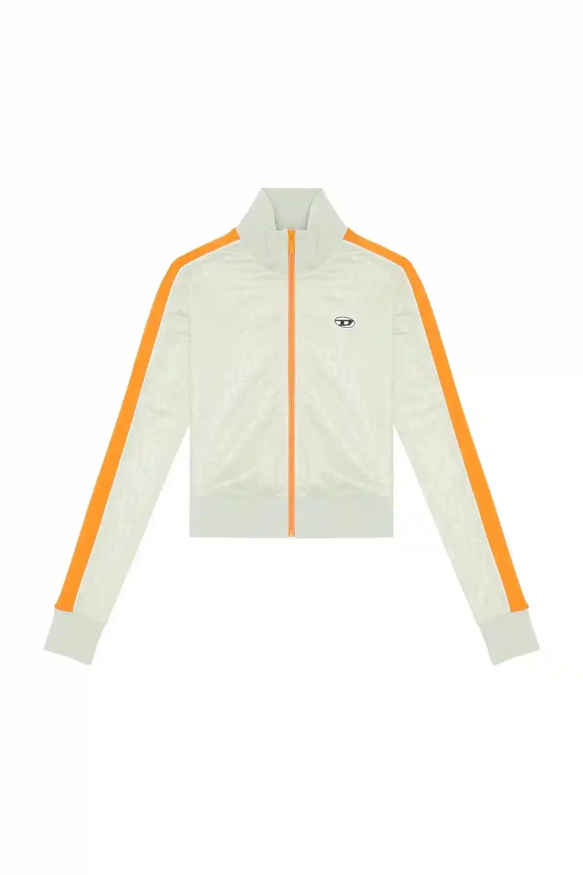 Grey Track jacket with monogram print