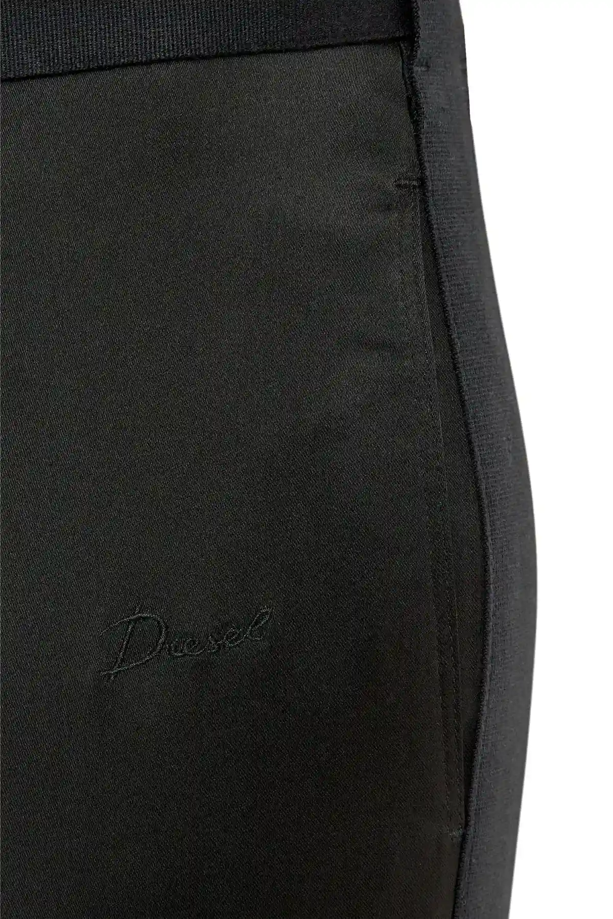 Black Pants in stretch satin