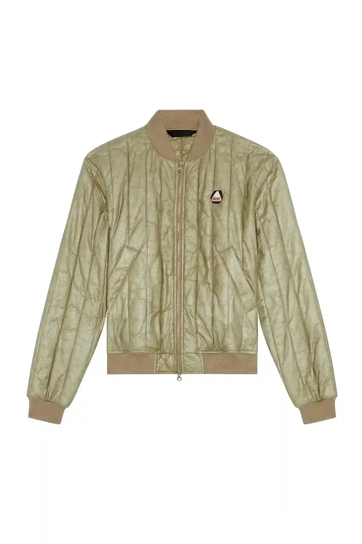 Green Bomber jacket with back print