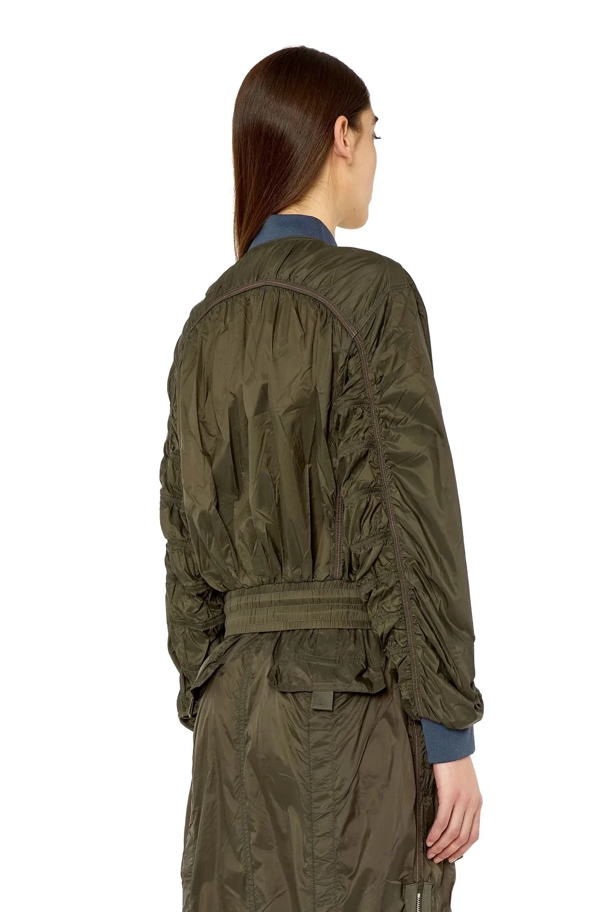 Black Bomber jacket in light nylon