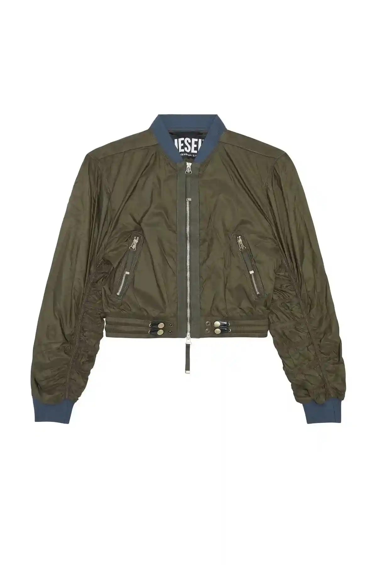 Black Bomber jacket in light nylon