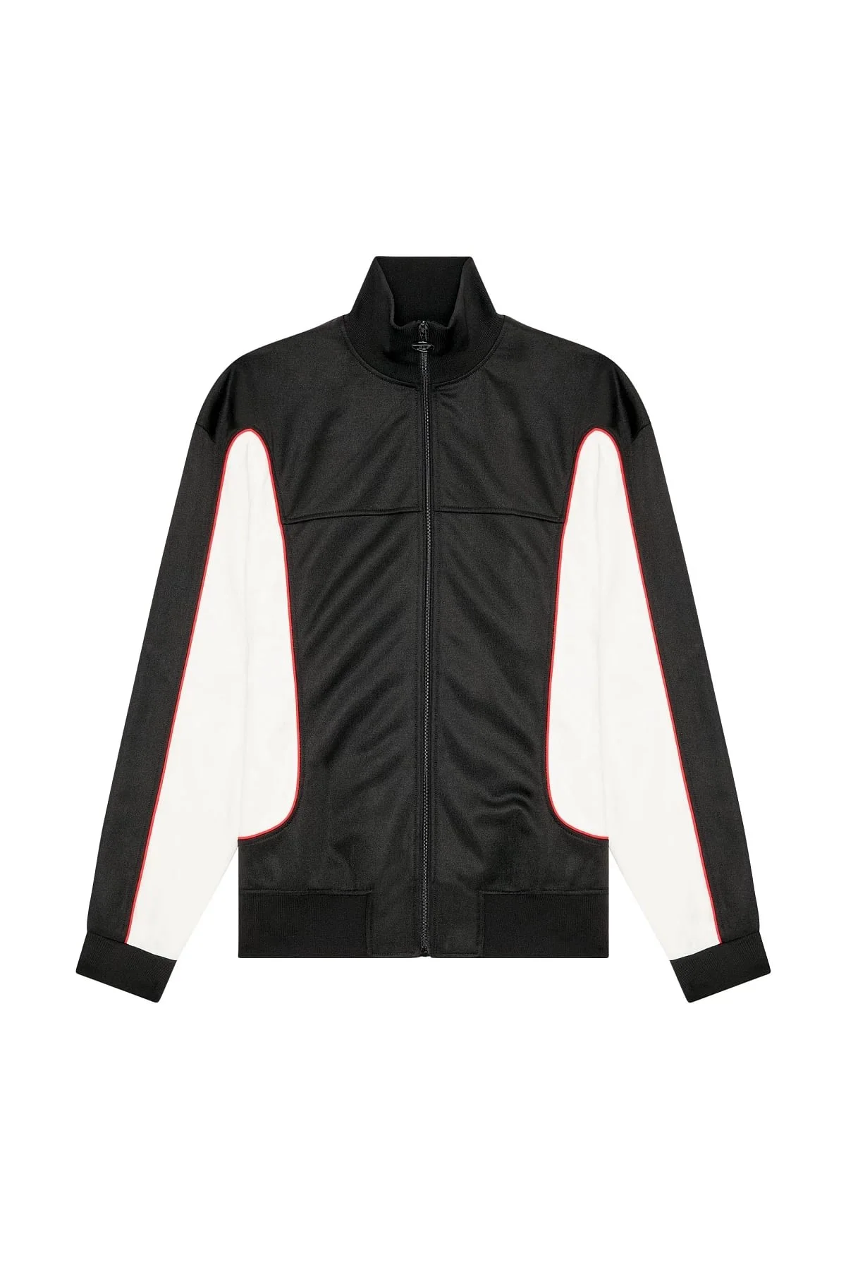 White and Black Track jacket with colour-block sides