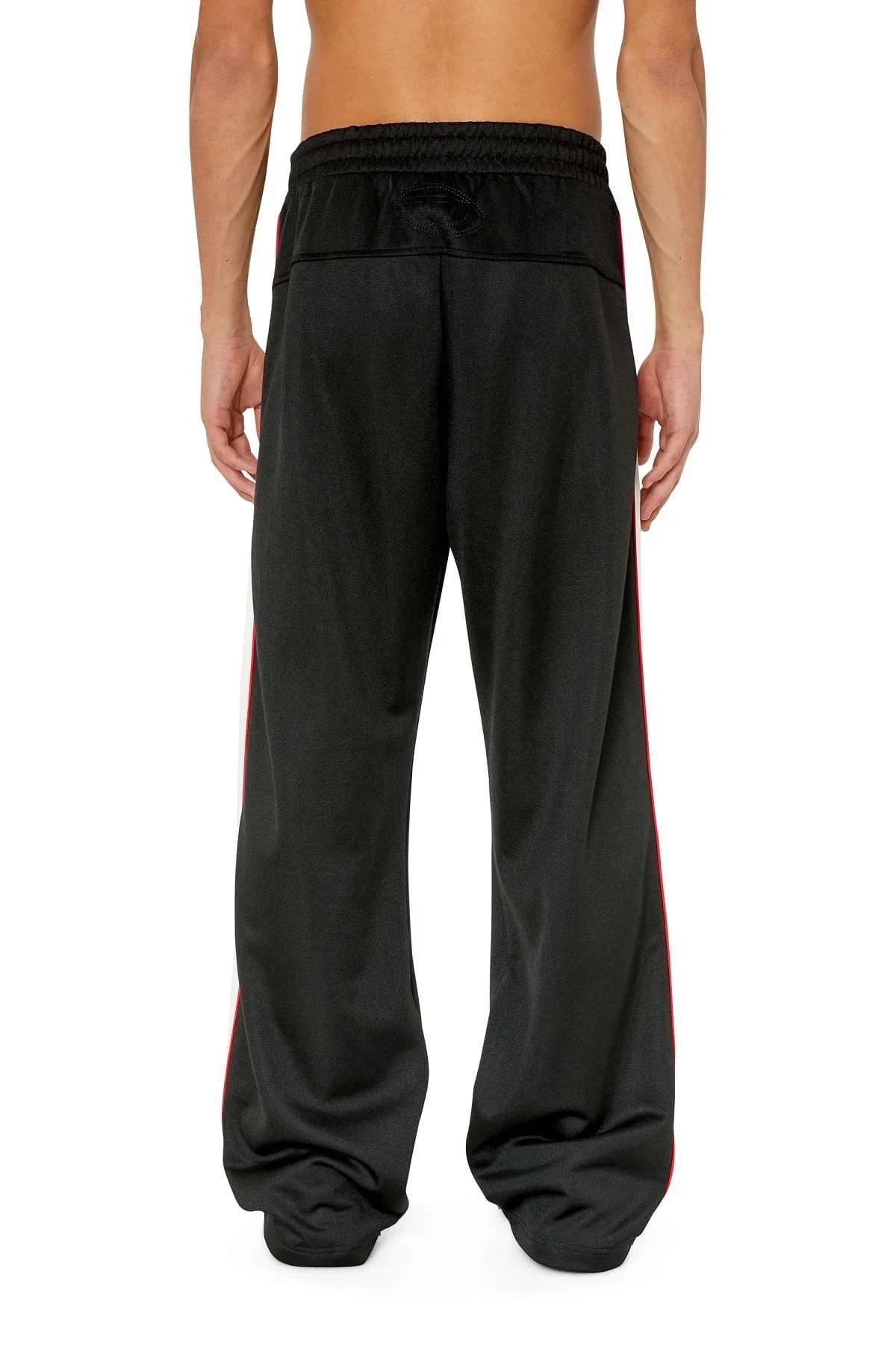 Black Track pants with colour-block sides
