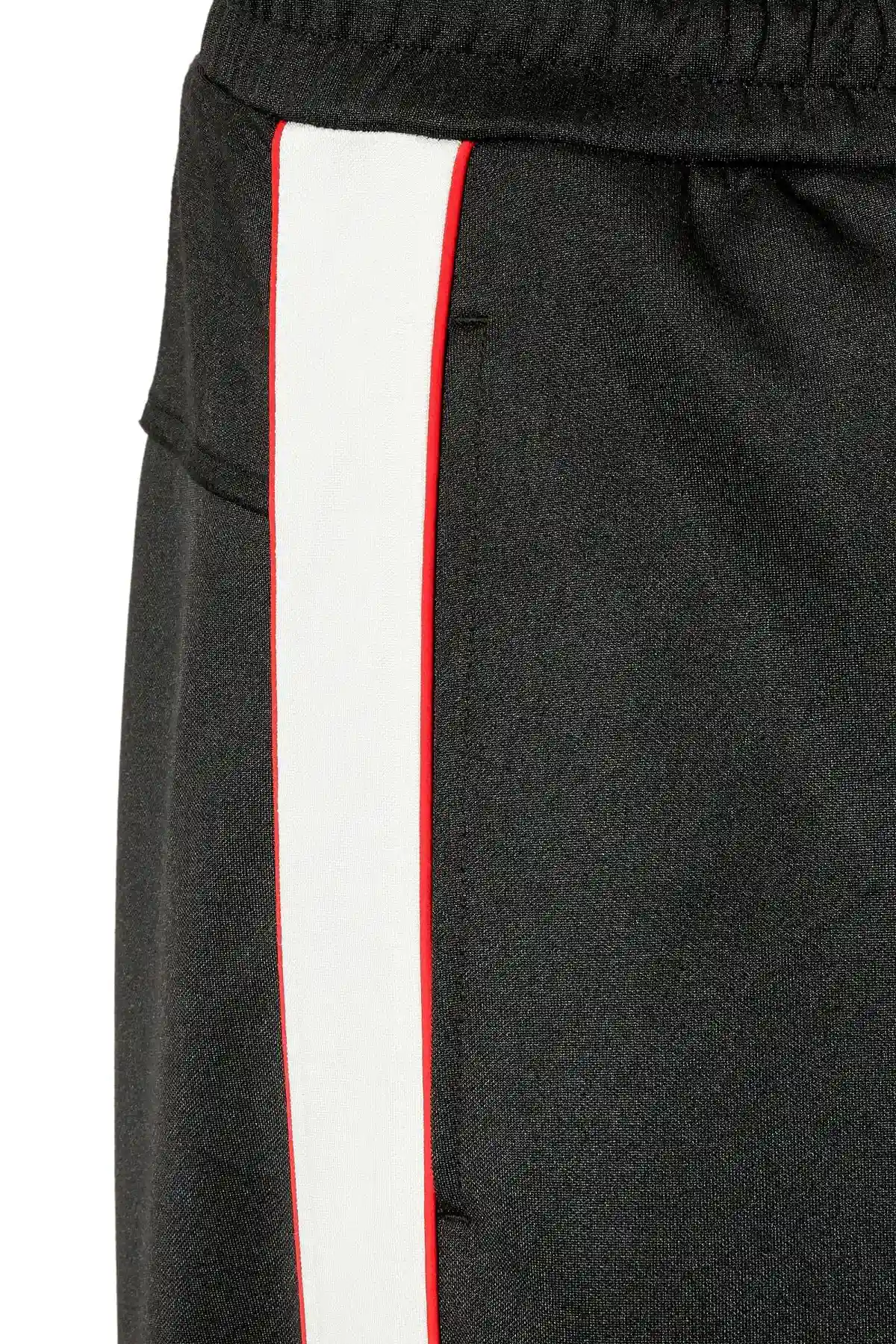 Black Track pants with colour-block sides