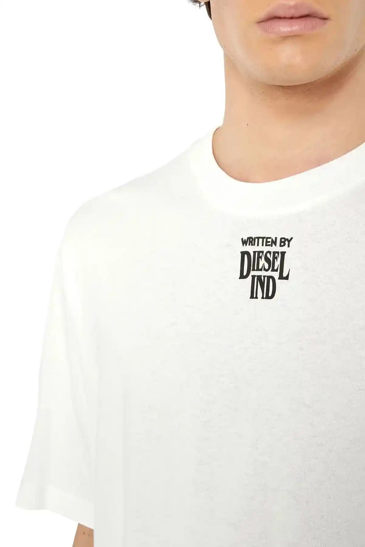 White Oversized T-shirt with fuel can print