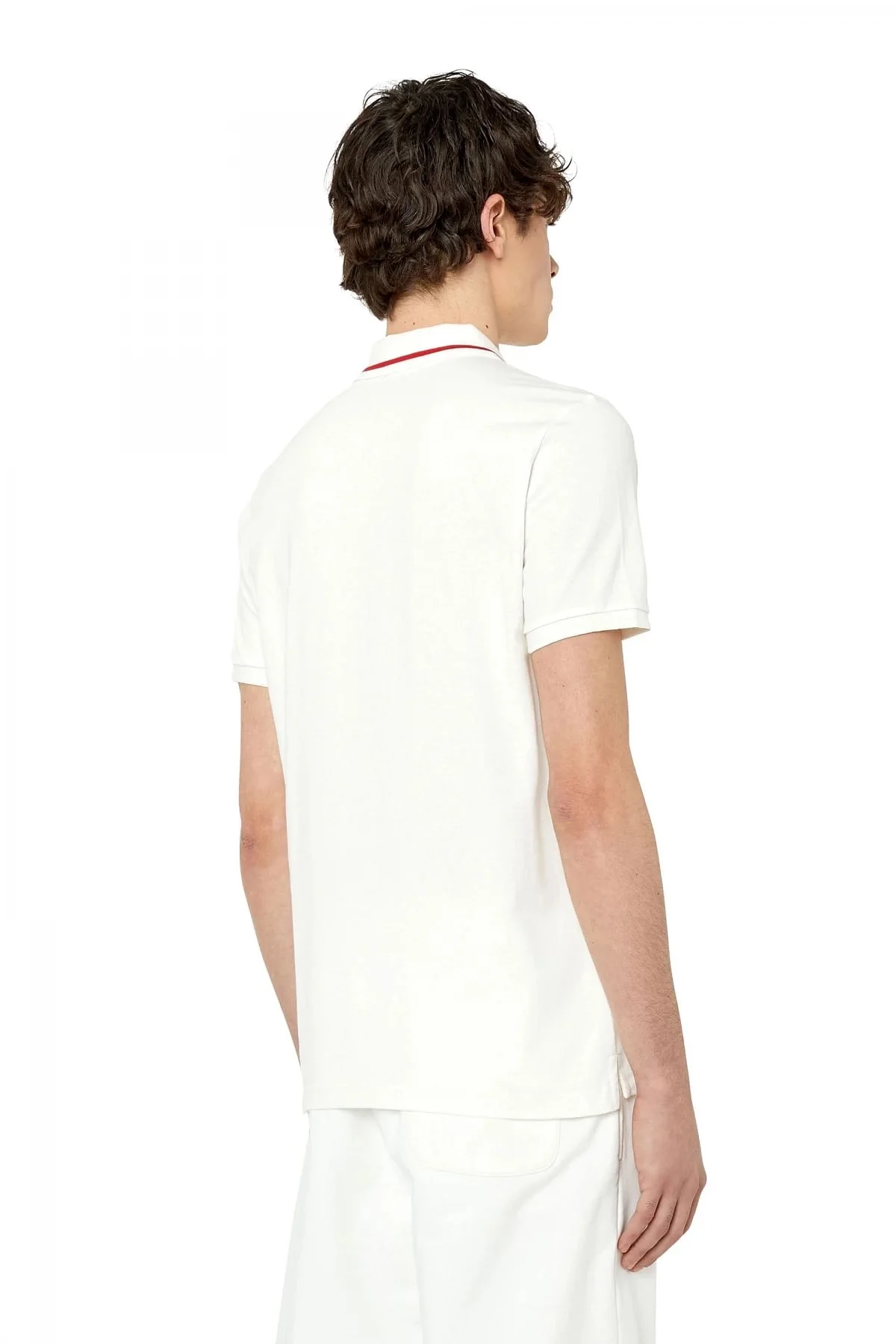 White Polo shirt with crown emblem