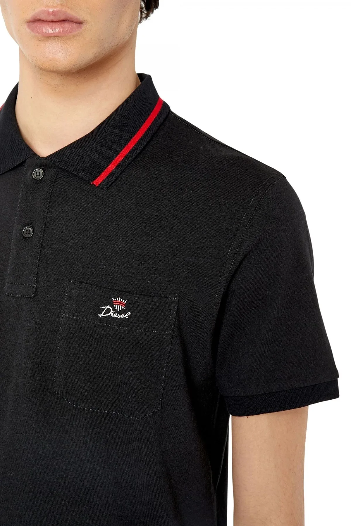Black Polo shirt with crown emblem