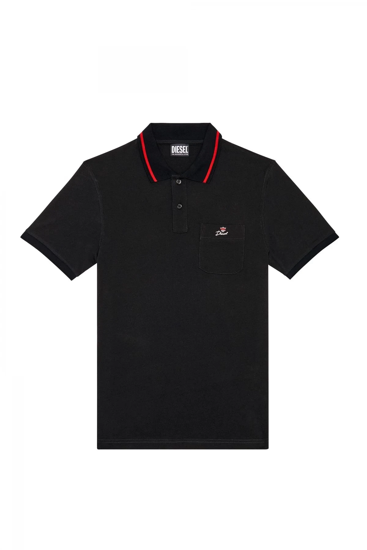 Black Polo shirt with crown emblem