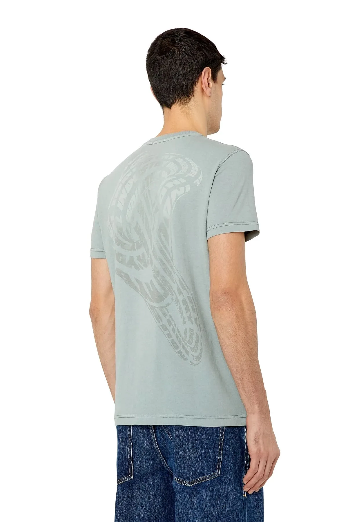 Grey T-shirt with heat-reactive print