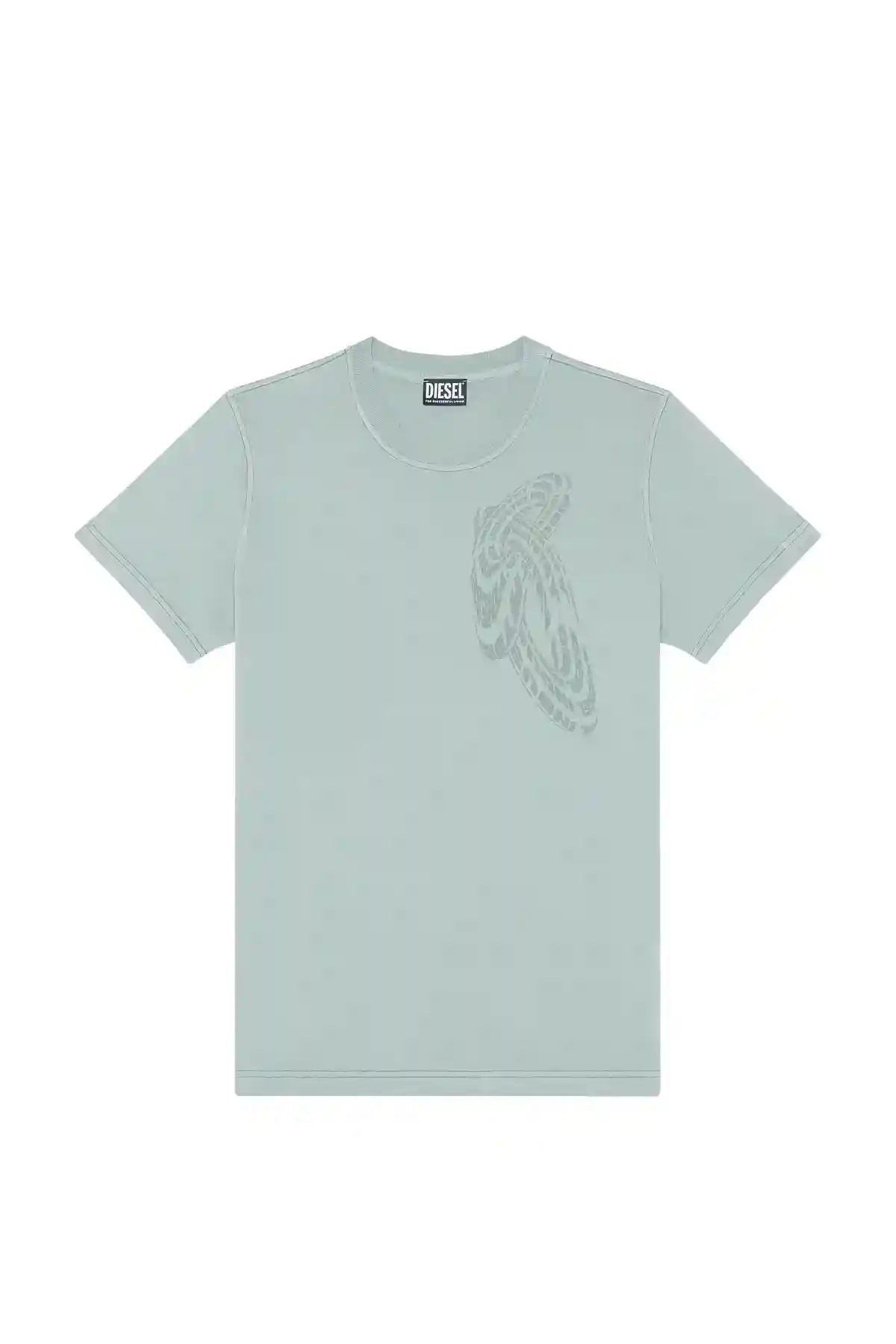 Grey T-shirt with heat-reactive print
