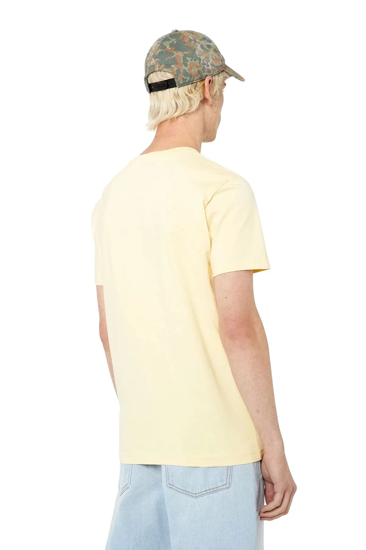 Yellow T-shirt with Brave Industry logo patch