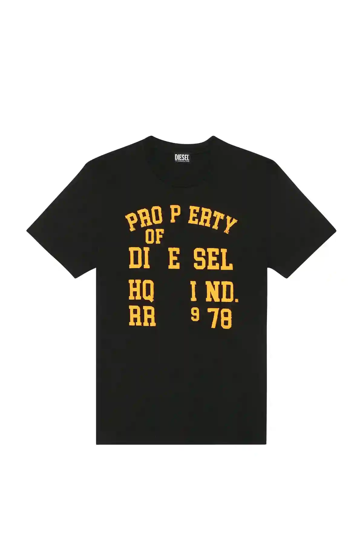 Black T-shirt with Property of Diesel print