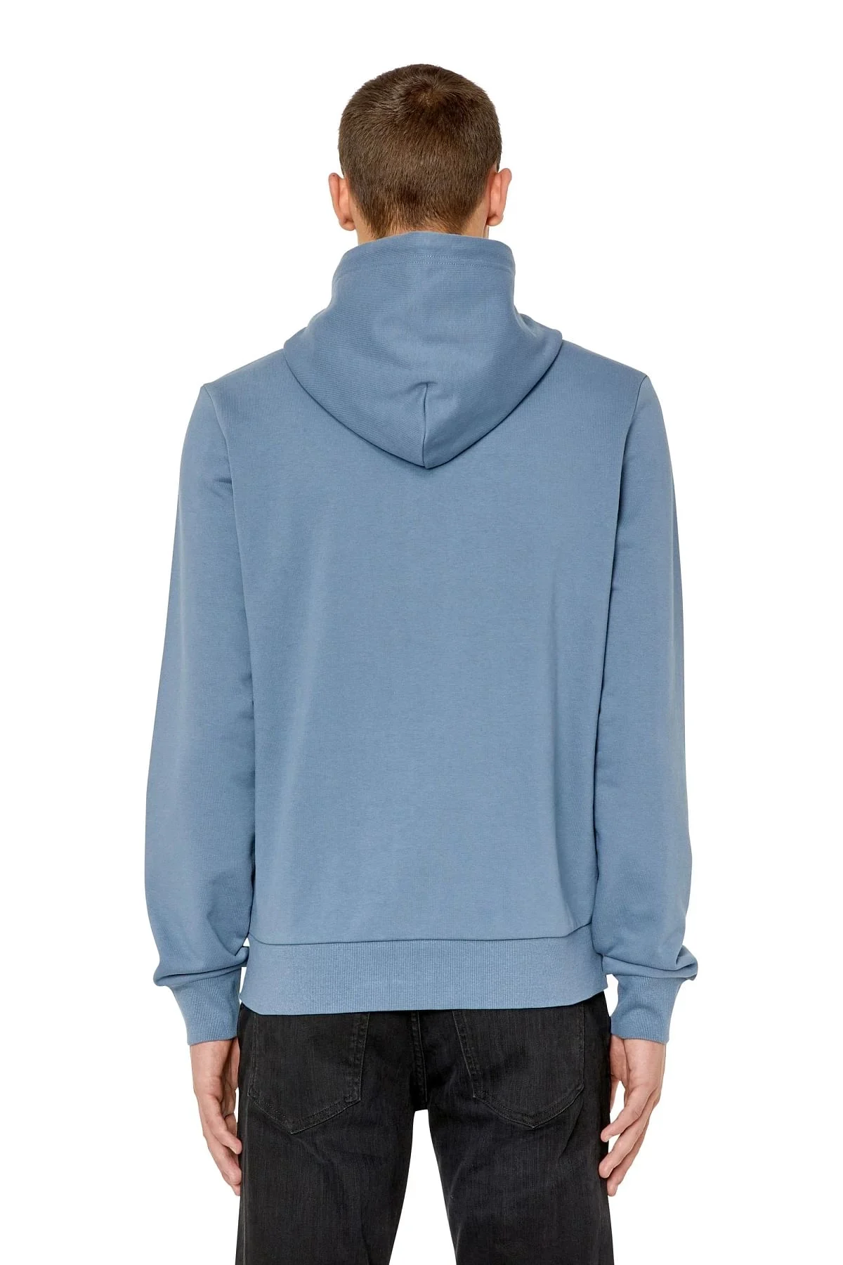 Blue Hoodie with Diesel circle print