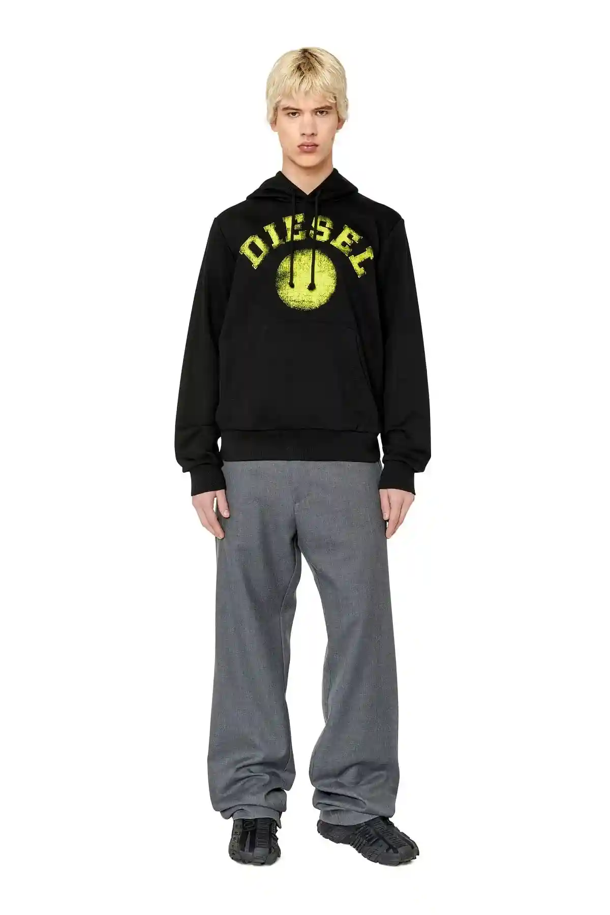 Black Hoodie with Diesel circle print