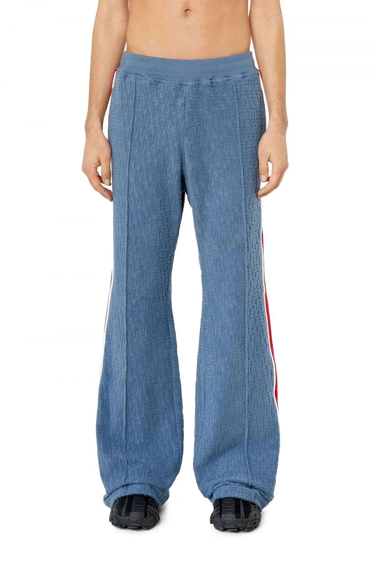 Blue Track pants with monogram motif