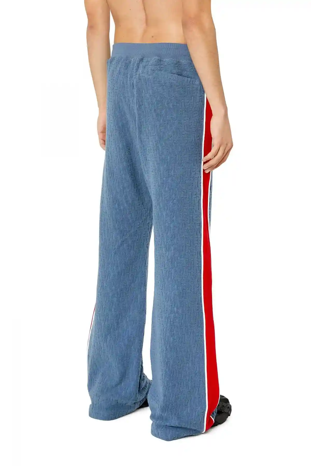 Blue Track pants with monogram motif