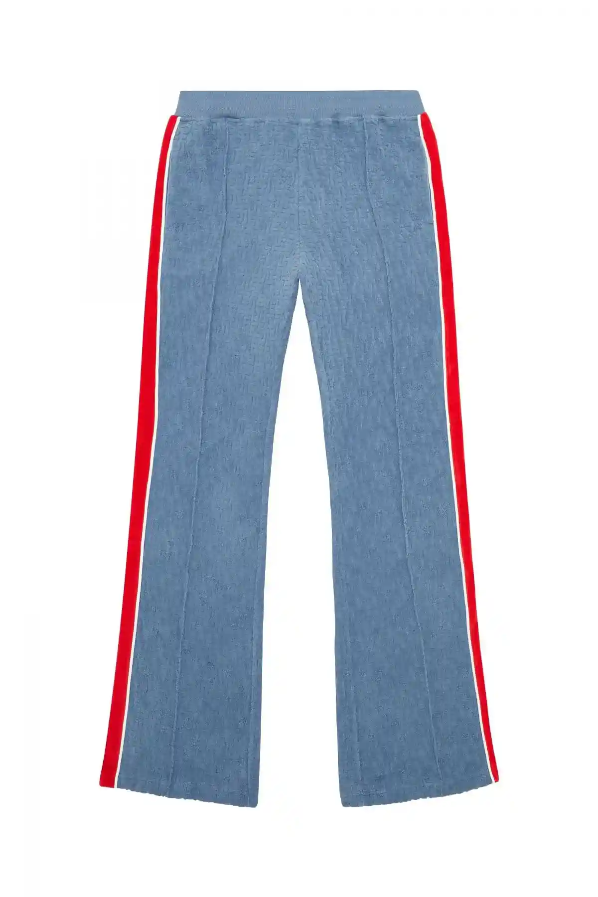 Blue Track pants with monogram motif