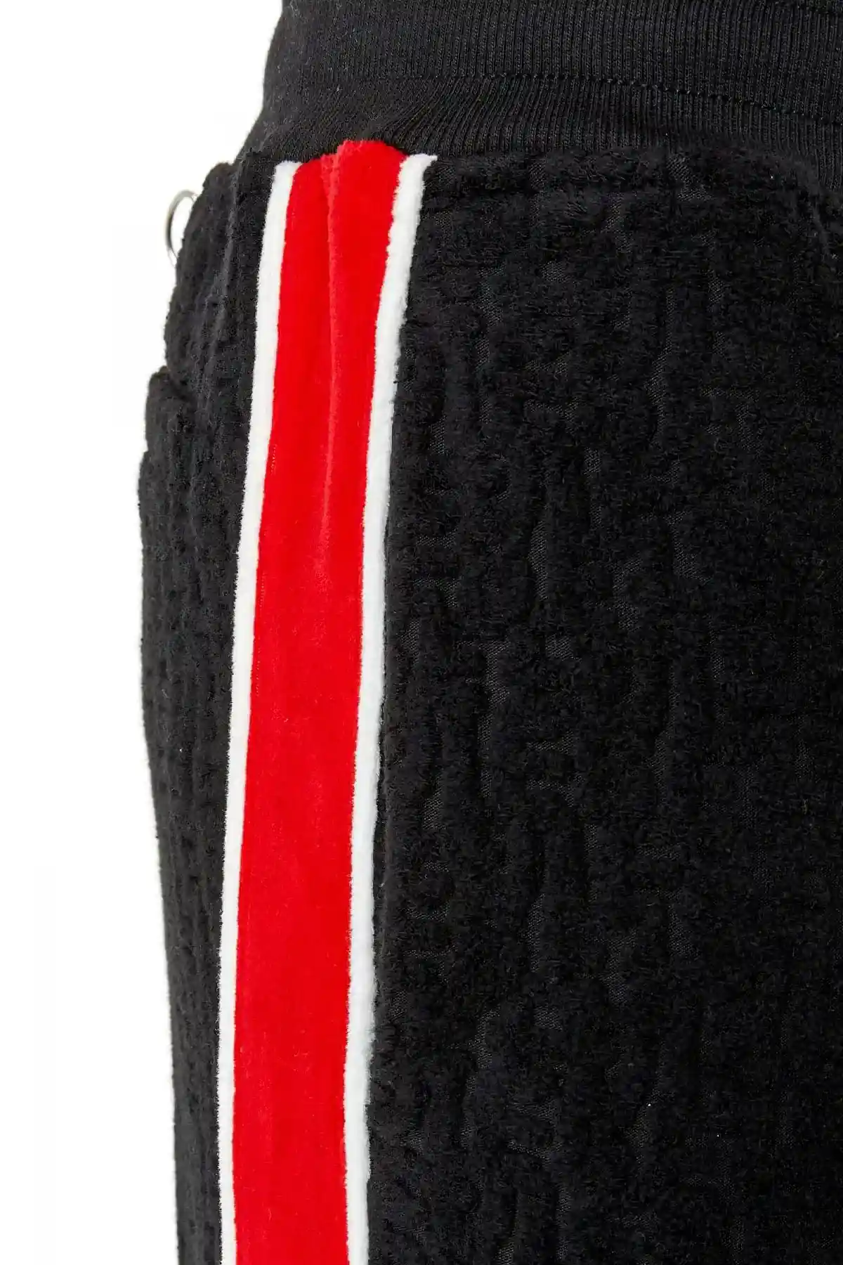 Black Track pants with monogram motif