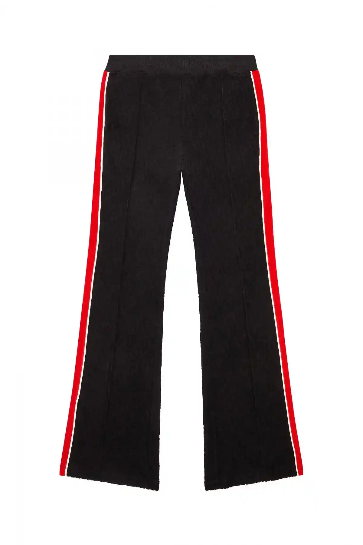 Black Track pants with monogram motif